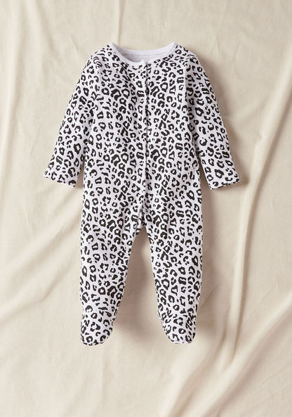 Juniors Animal Print Sleepsuit - Set of 3-Sleepsuits-image-1