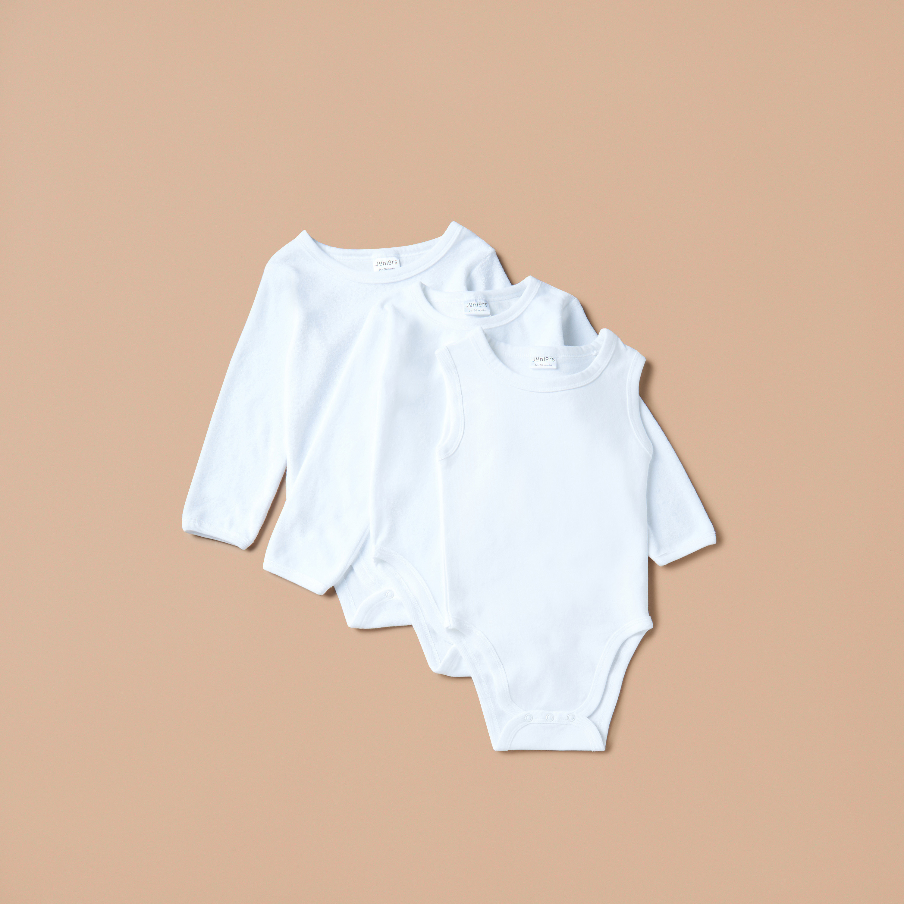 Juniors Solid Bodysuit - Set of 3-baby-girls-clothing-bodysuits-image-1