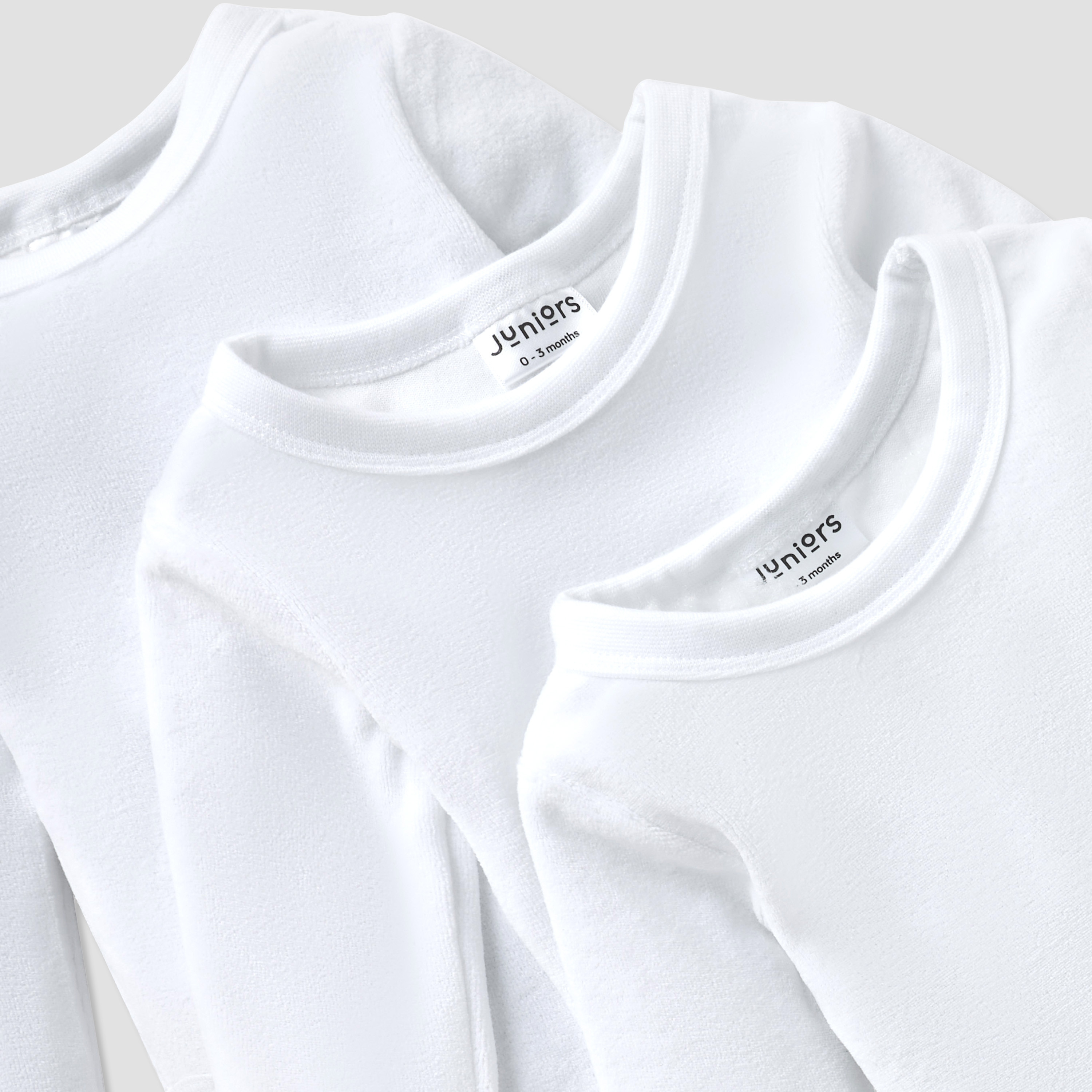 Juniors Solid Velour Bodysuit - Set of 3-baby-girls-clothing-winterwear-bodysuits-image-3