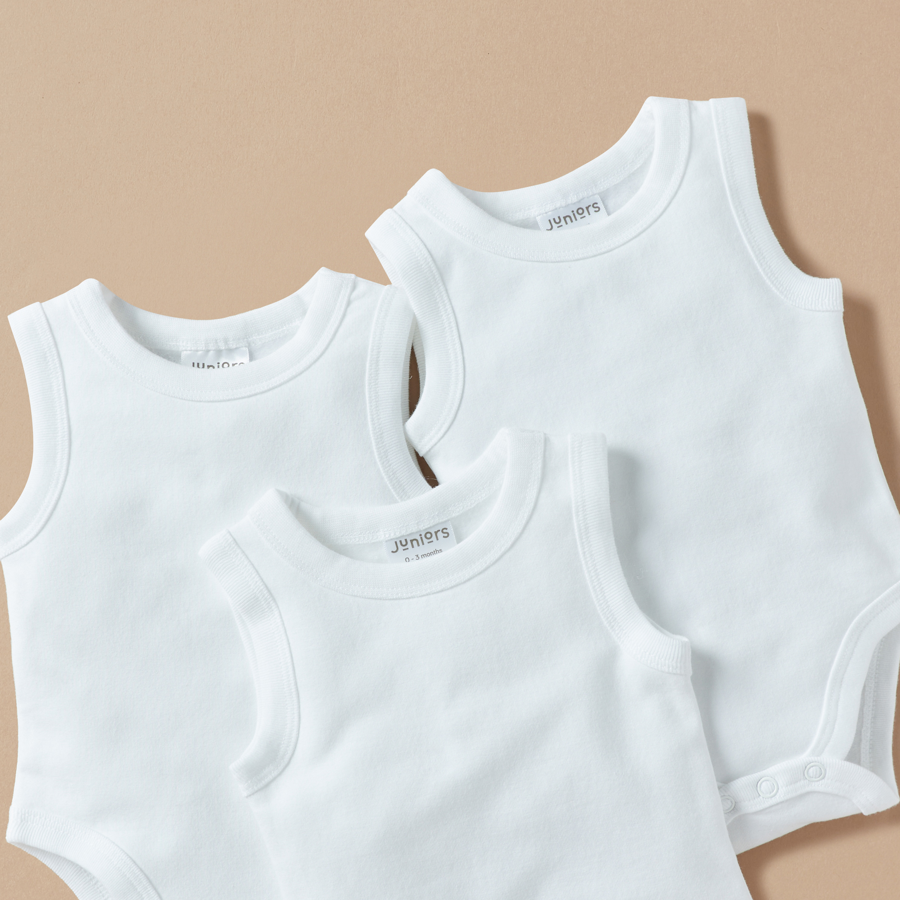 Juniors Solid Sleeveless Bodysuit - Set of 3-baby-boys-clothing-bodysuits-image-2
