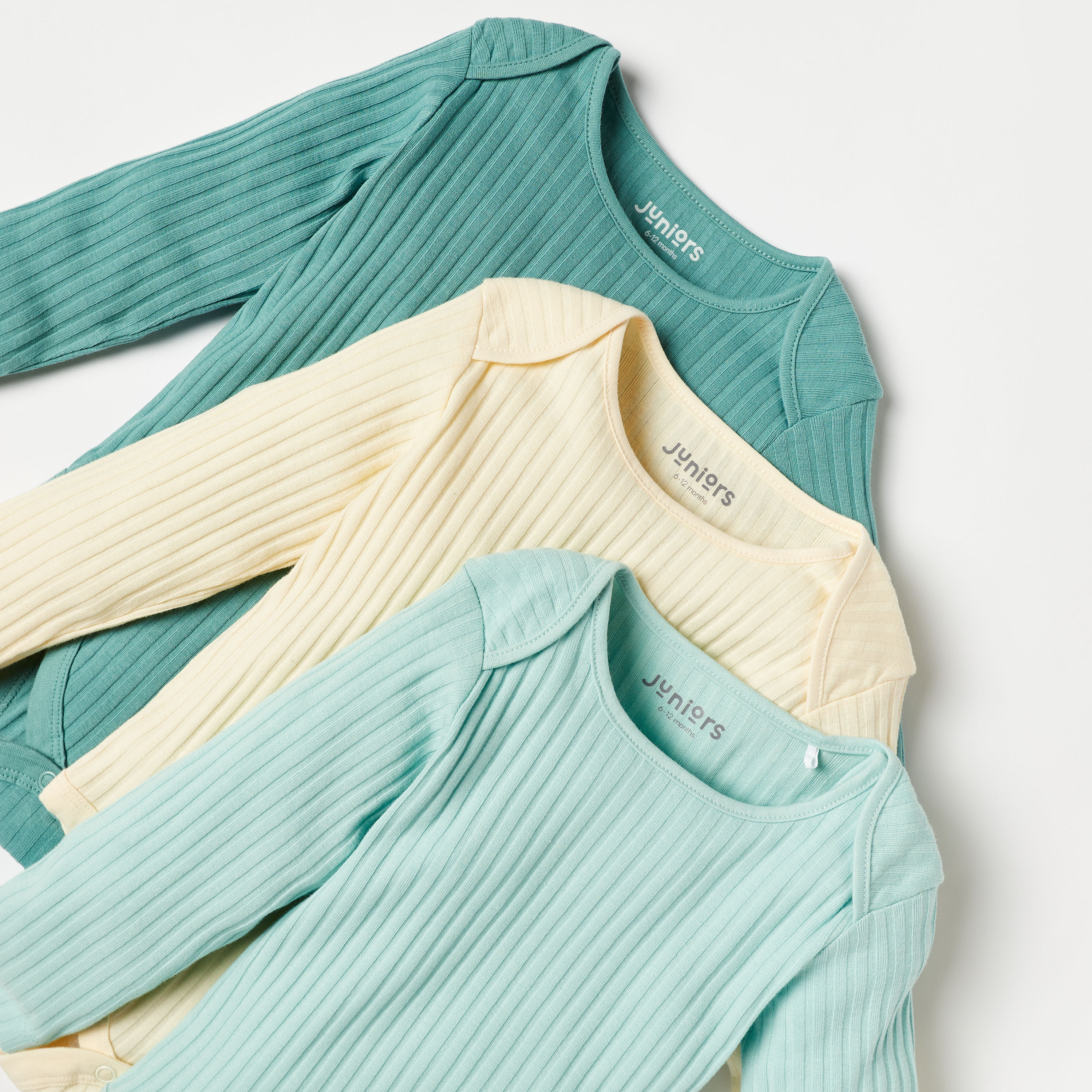 بودي سوت مضلع بأكمام طويلة من جونيورز - طقم من 3 قطع-baby-boys-clothing-multipacks-image-5