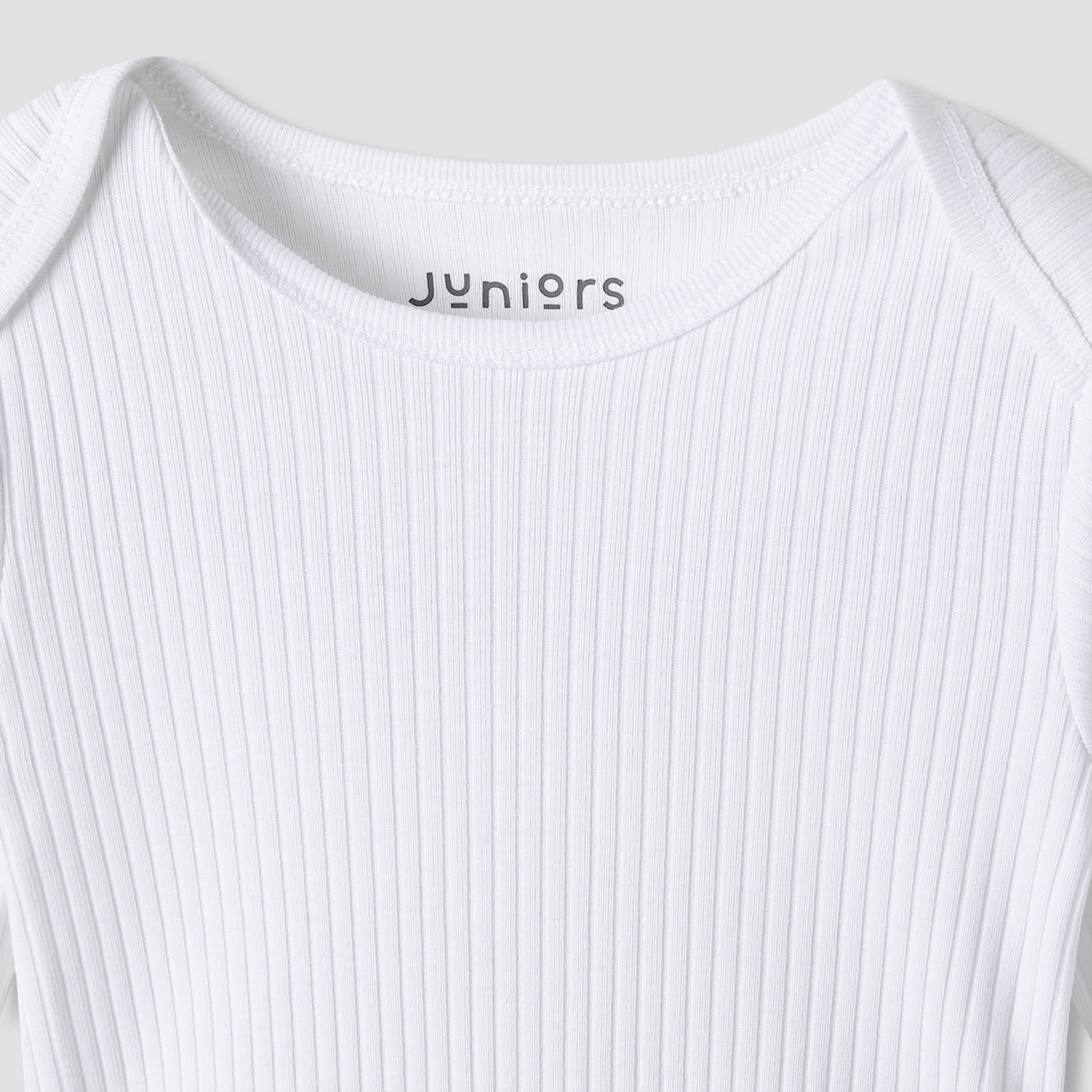 Juniors Round Neck Bodysuit with Snap Button Closure - Cotton - Long Sleeves - Set of 3-baby-boys-clothing-bodysuits-image-5