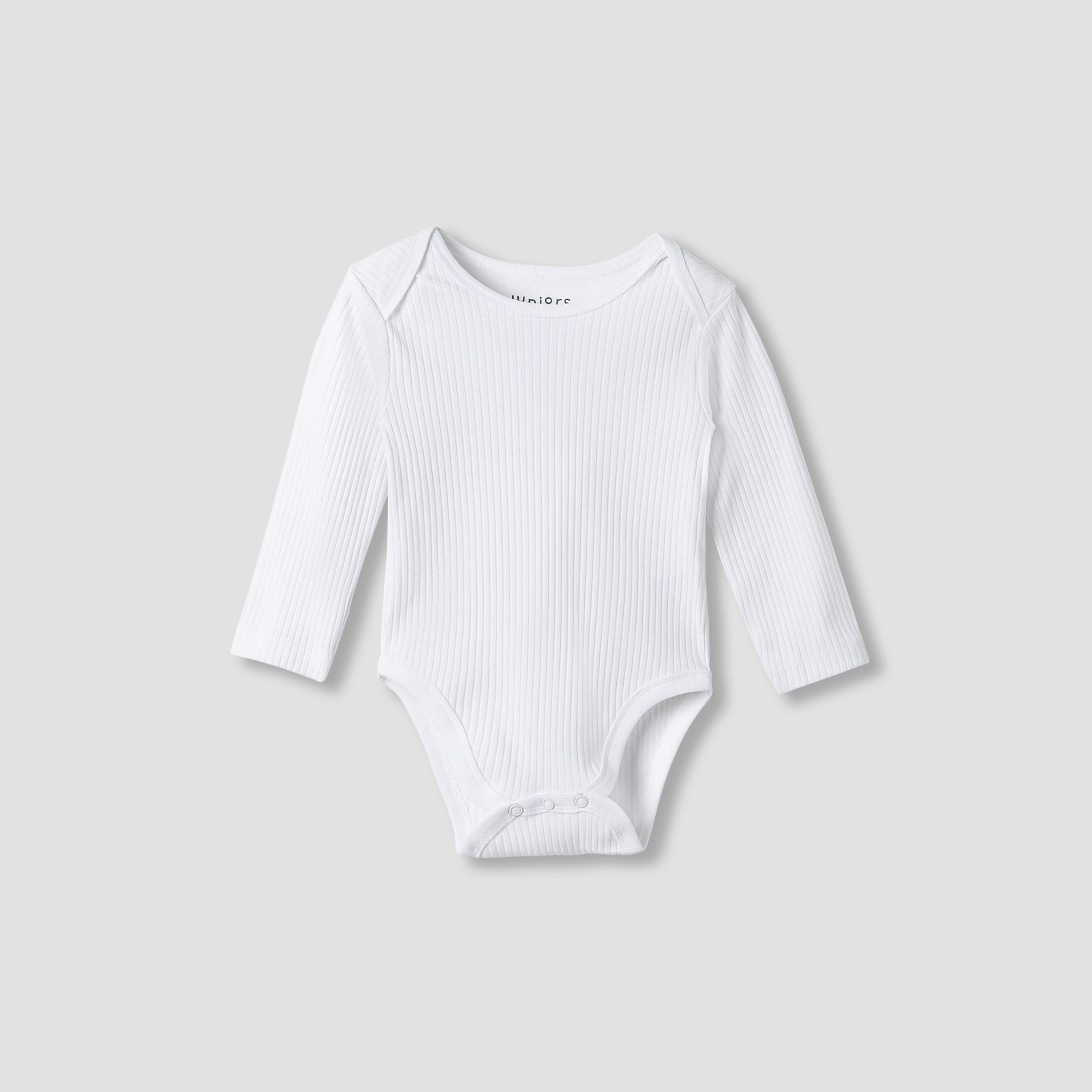 Juniors Round Neck Bodysuit with Snap Button Closure - Cotton - Long Sleeves - Set of 3-baby-boys-clothing-bodysuits-image-3