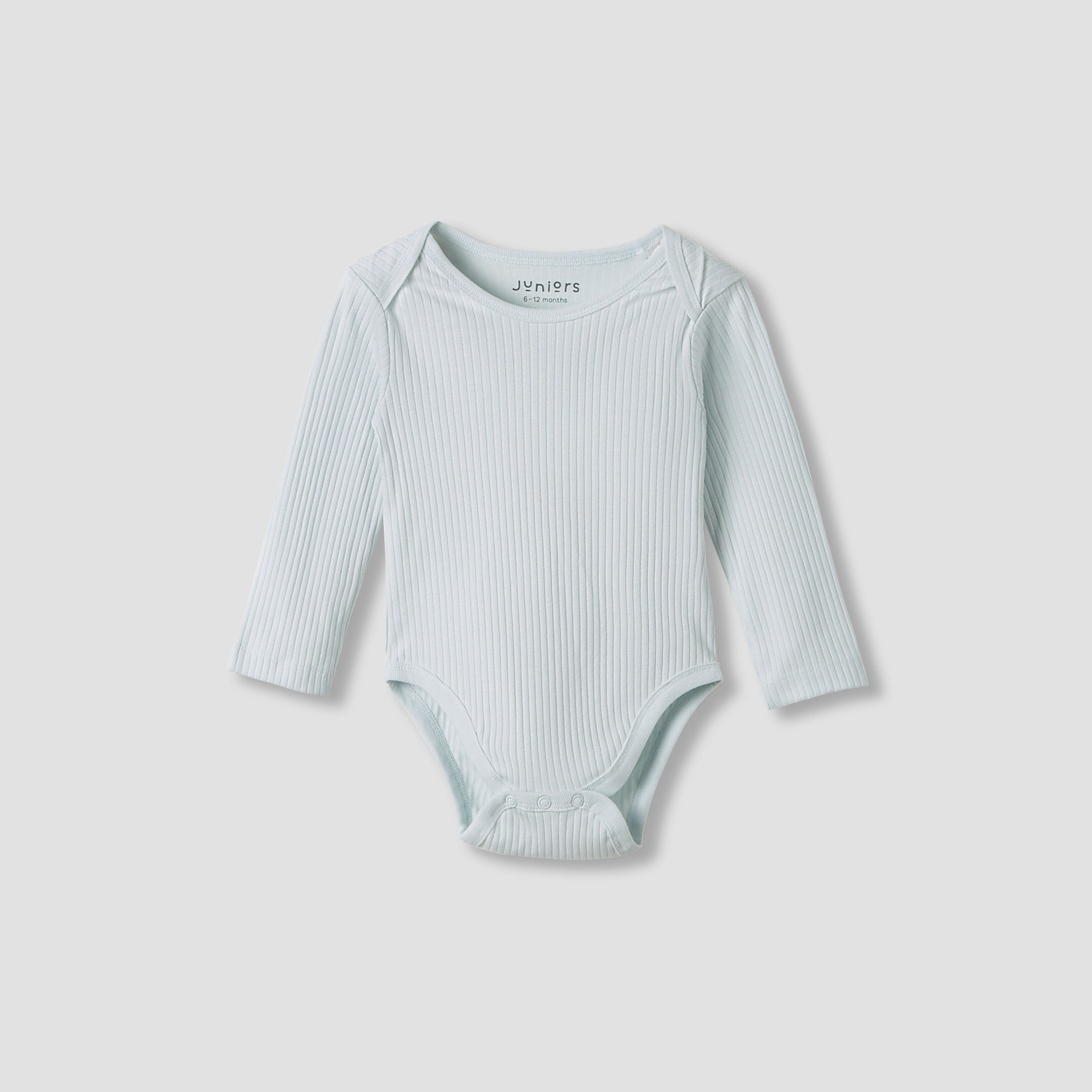 Juniors Round Neck Bodysuit with Snap Button Closure - Cotton - Long Sleeves - Set of 3-baby-boys-clothing-bodysuits-image-4