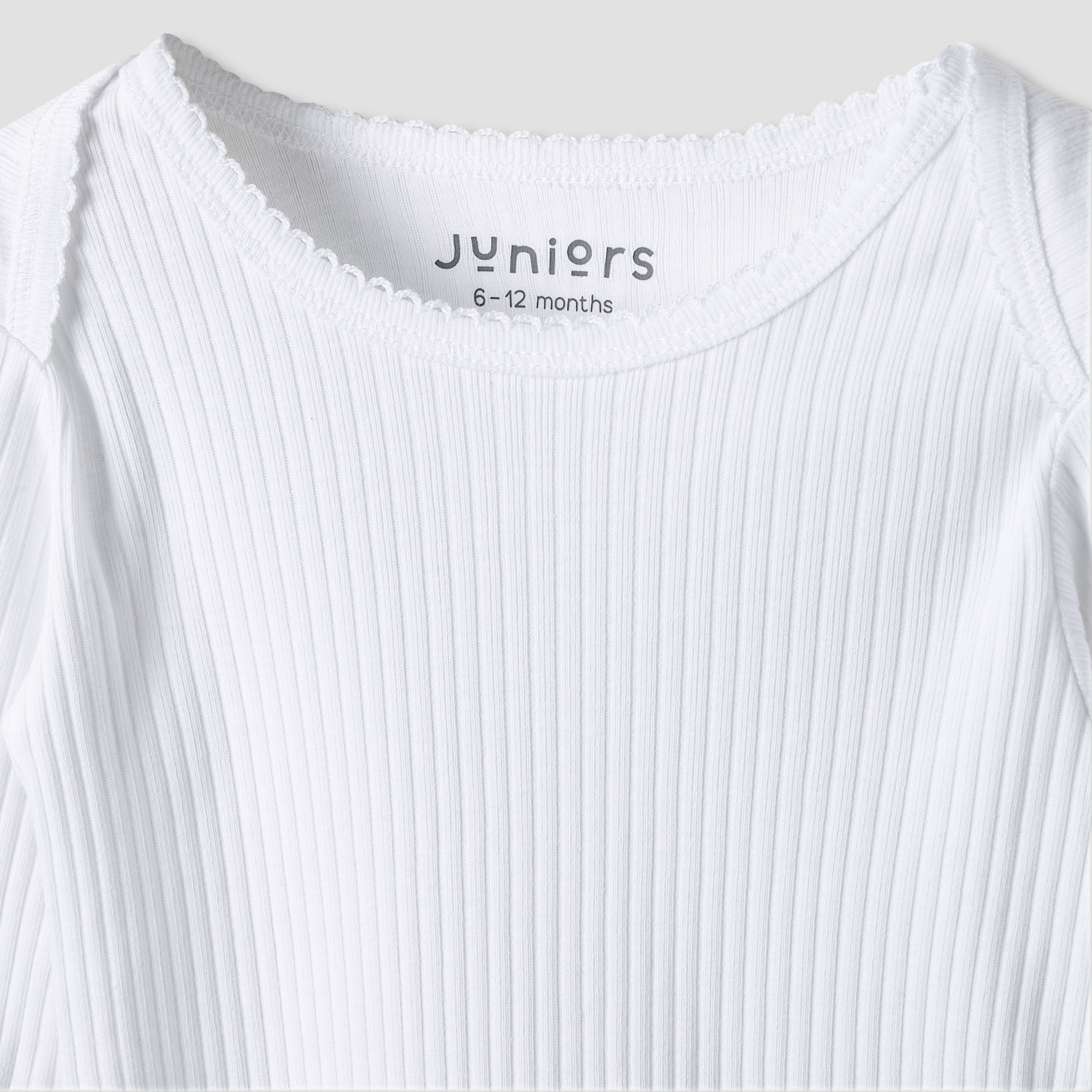 Juniors Round Neck Bodysuit with Snap Button Closure - Cotton - Long Sleeves - Set of 3-baby-girls-clothing-bodysuits-image-5