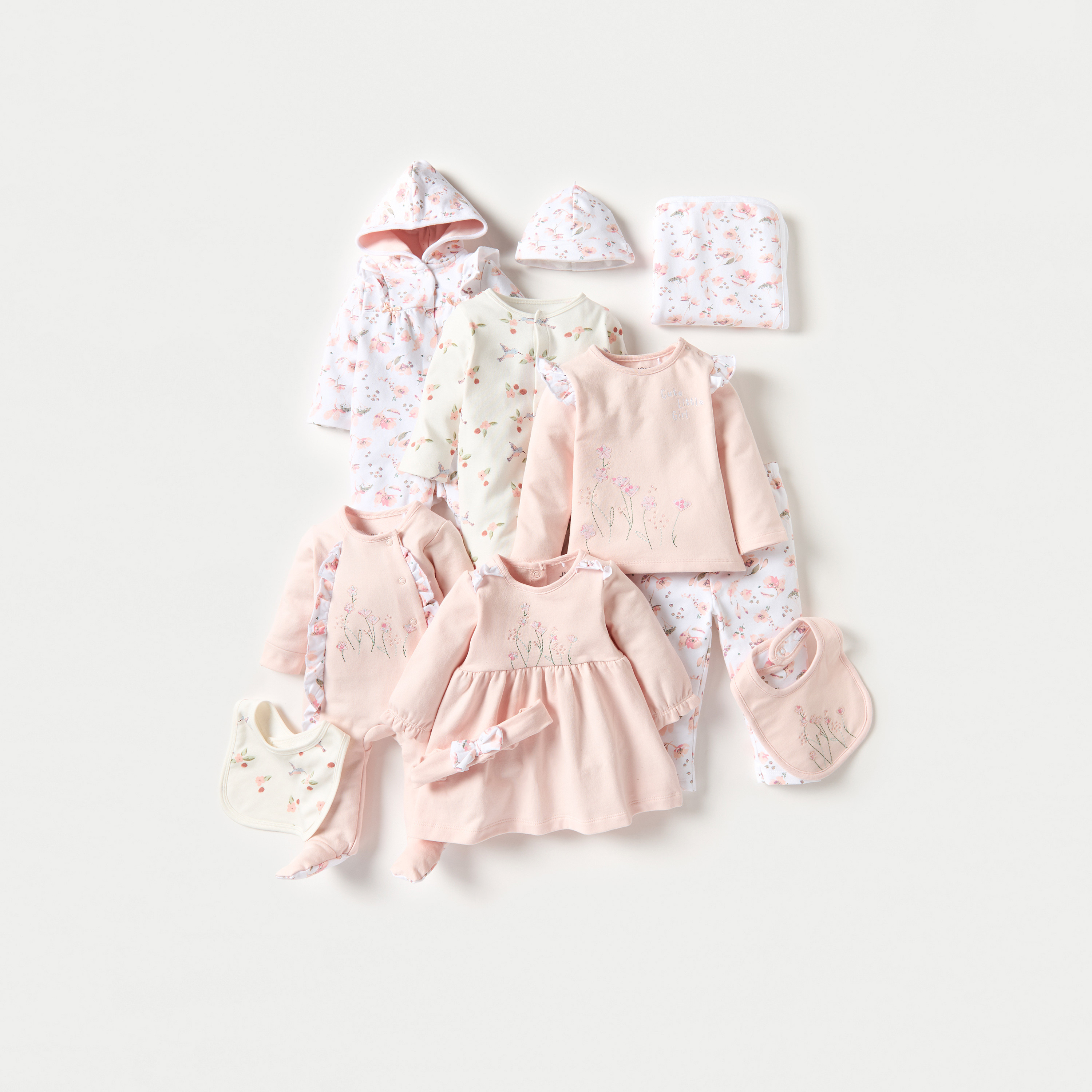 Juniors All-Over Floral Print Closed Feet Sleepsuit with Hood-baby-girls-clothing-nightwear-sleepsuits-image-5