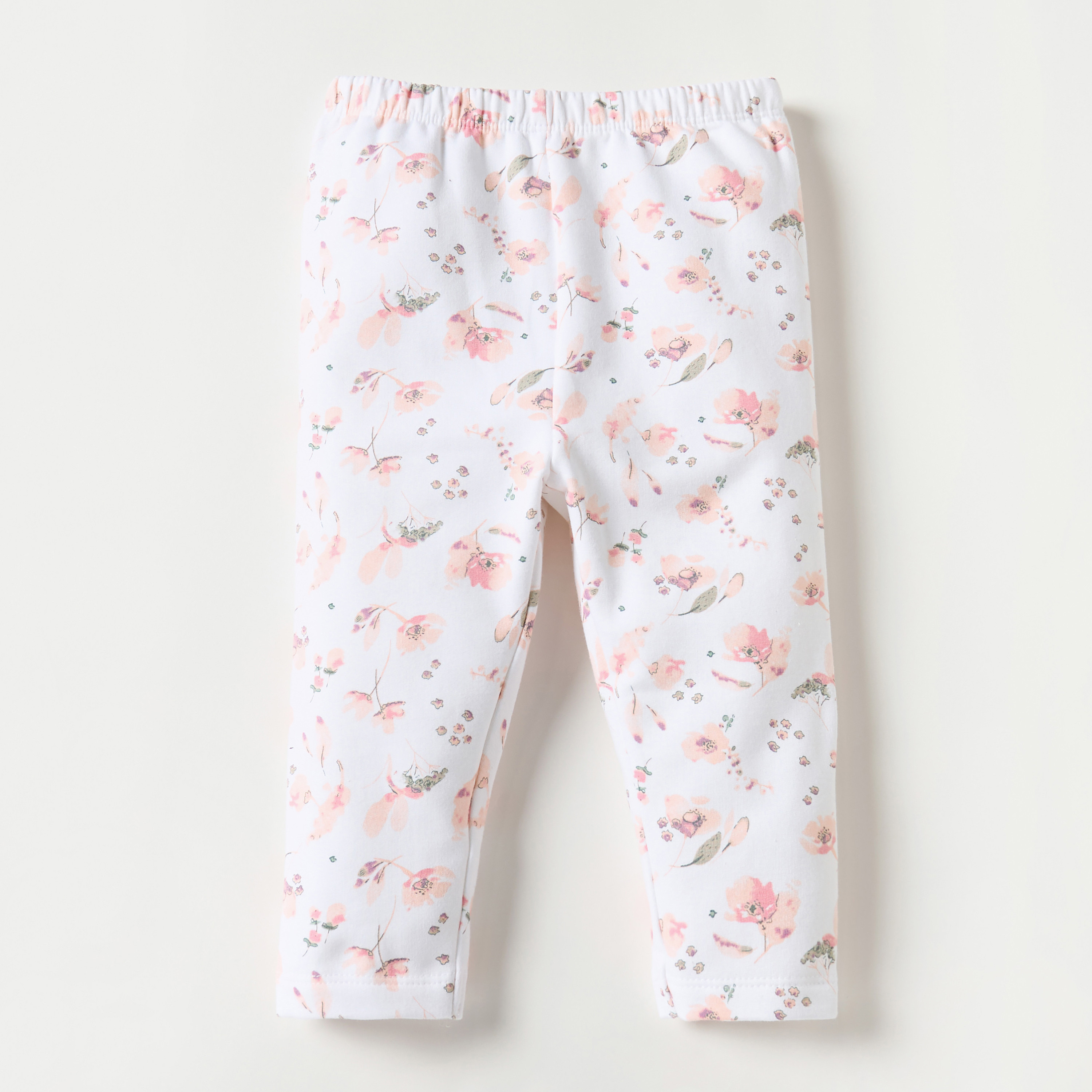 طقم بنطلون بيجاما وتيشيرت بطبعات أزهار من جونيورز-baby-girls-clothing-nightwear-pyjamasets-image-3