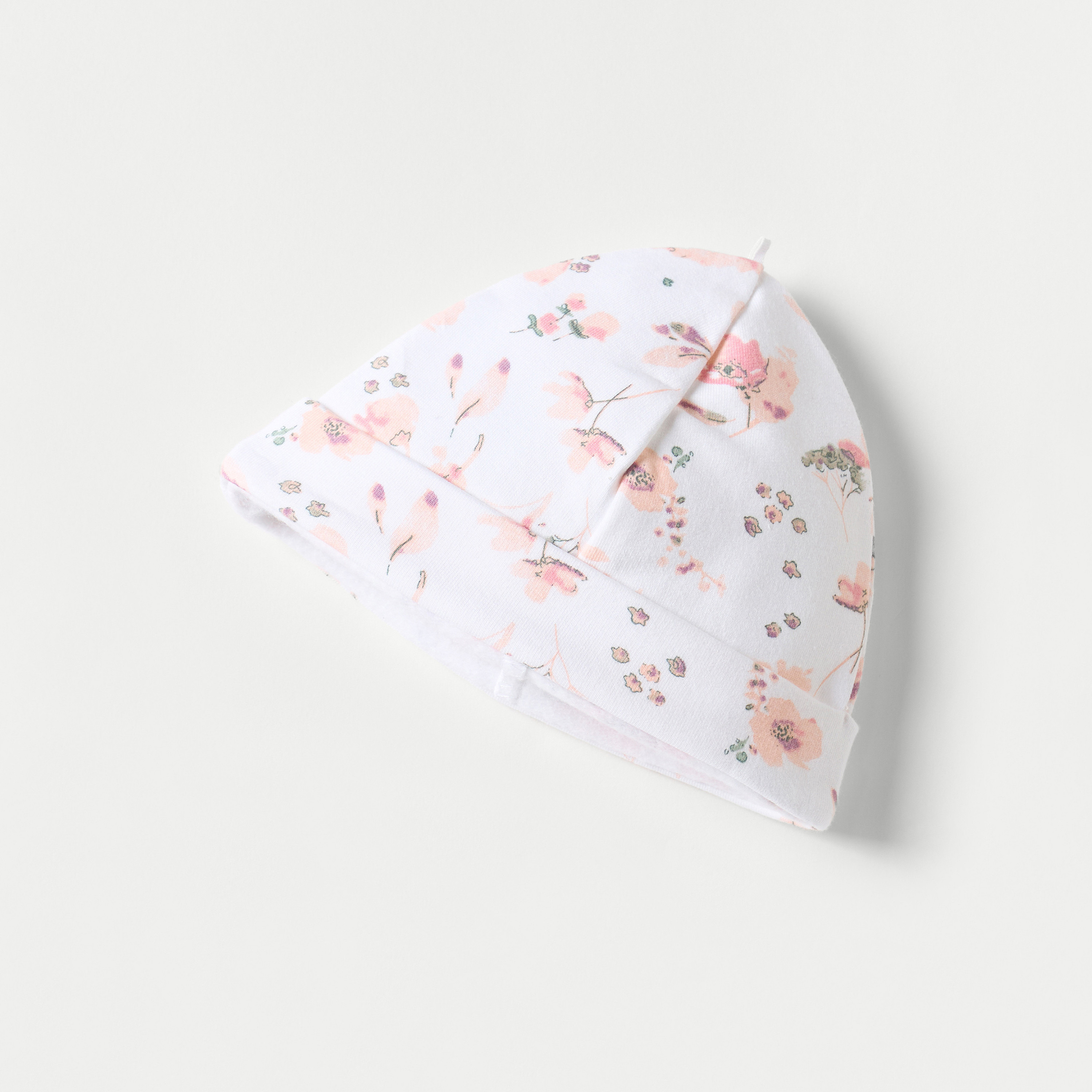 Juniors Florals Print Beanie Cap-baby-girls-accessories-caps-image-2