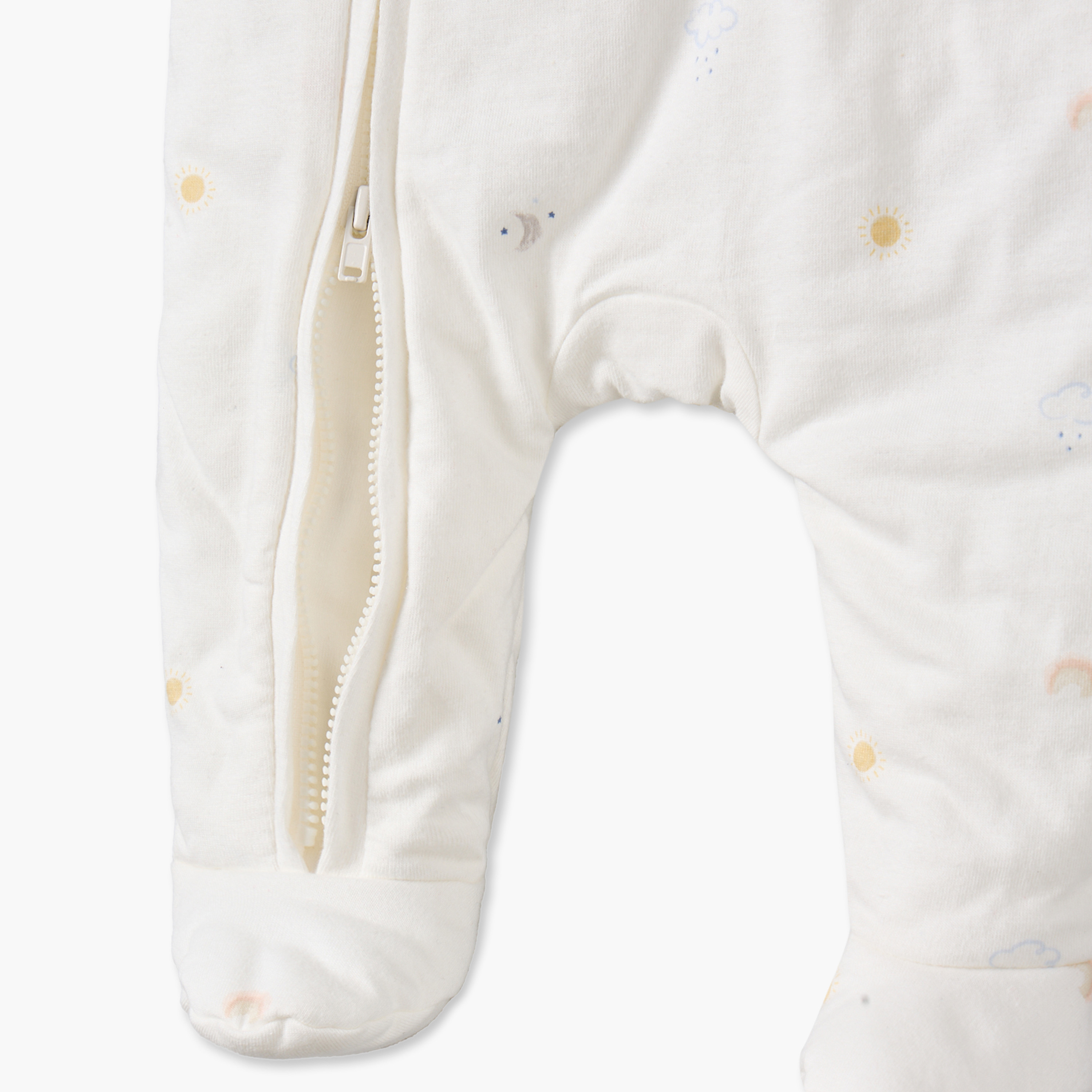 Juniors Cotton Crew Neck Long Sleeves Sleepsuit with Zip Closure-baby-boys-clothing-nightwear-sleepsuits-image-4
