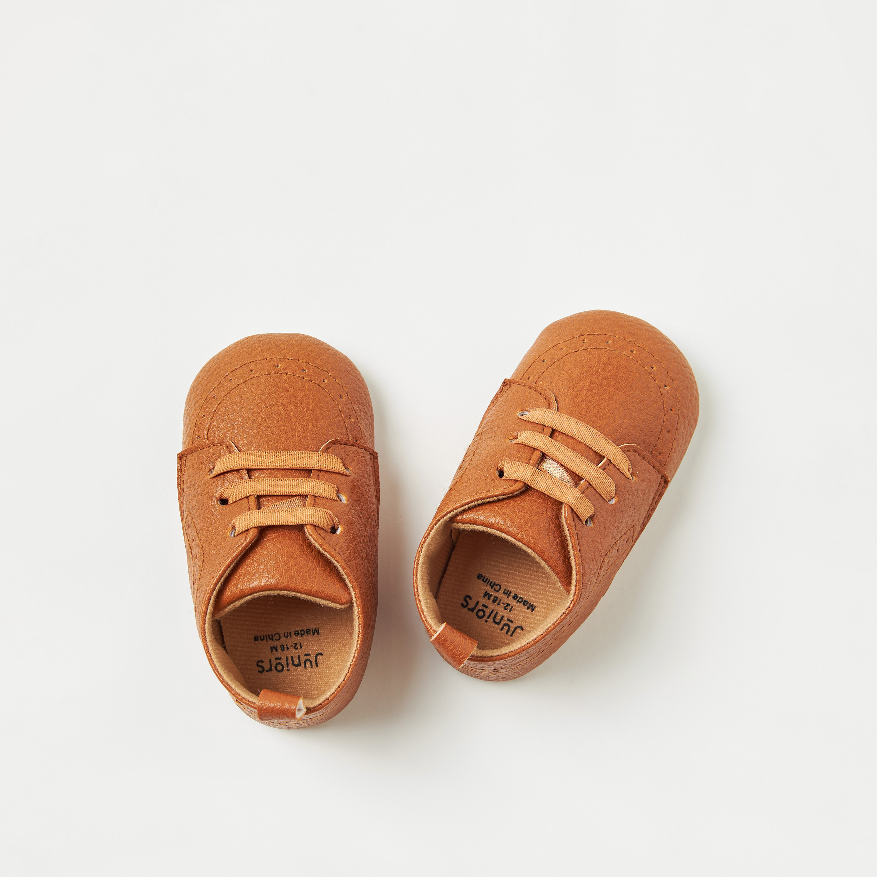 Juniors Solid Booties with Lace Detail-baby-boys-shoes-closedshoes-image-1