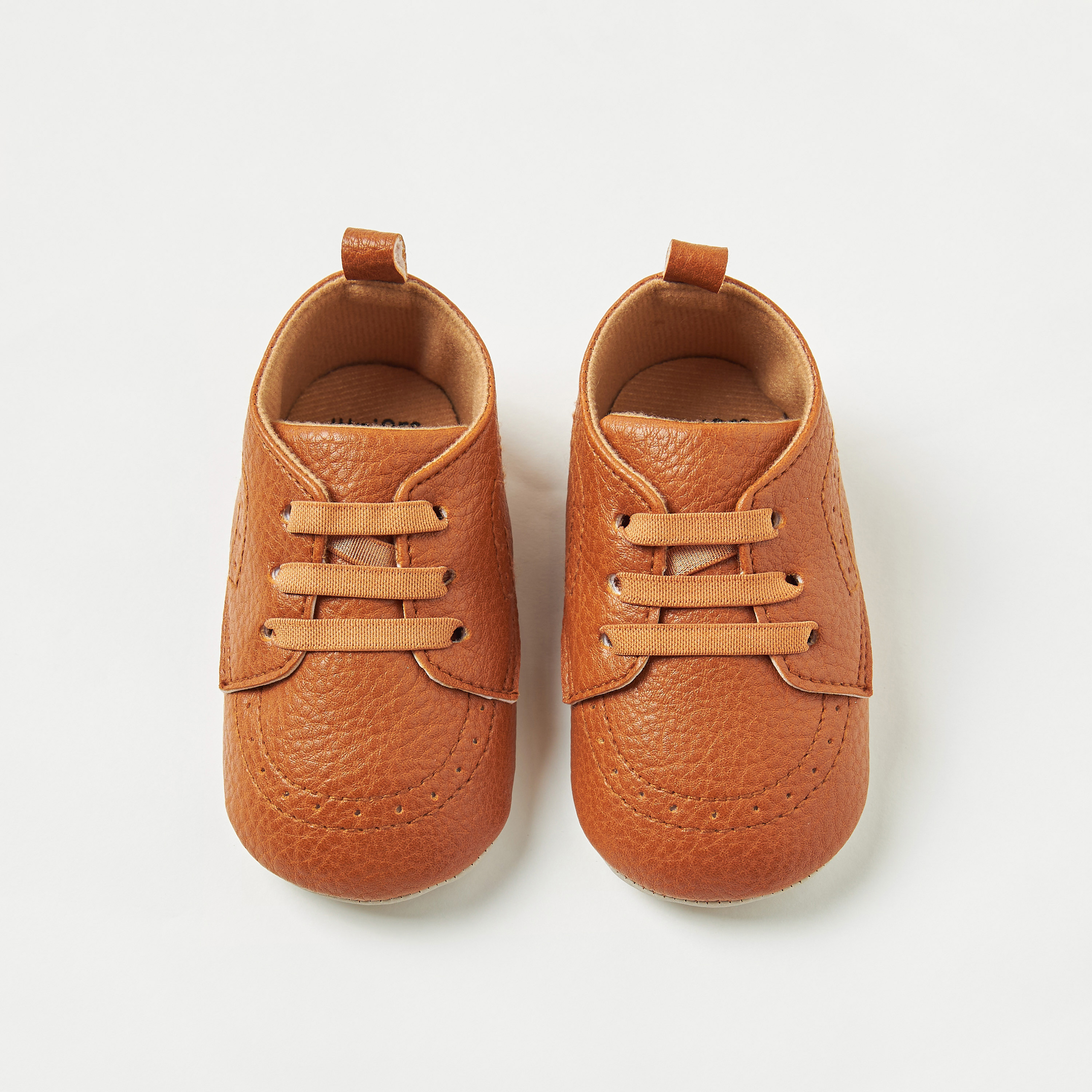 Juniors Solid Booties with Lace Detail-baby-boys-shoes-closedshoes-image-5