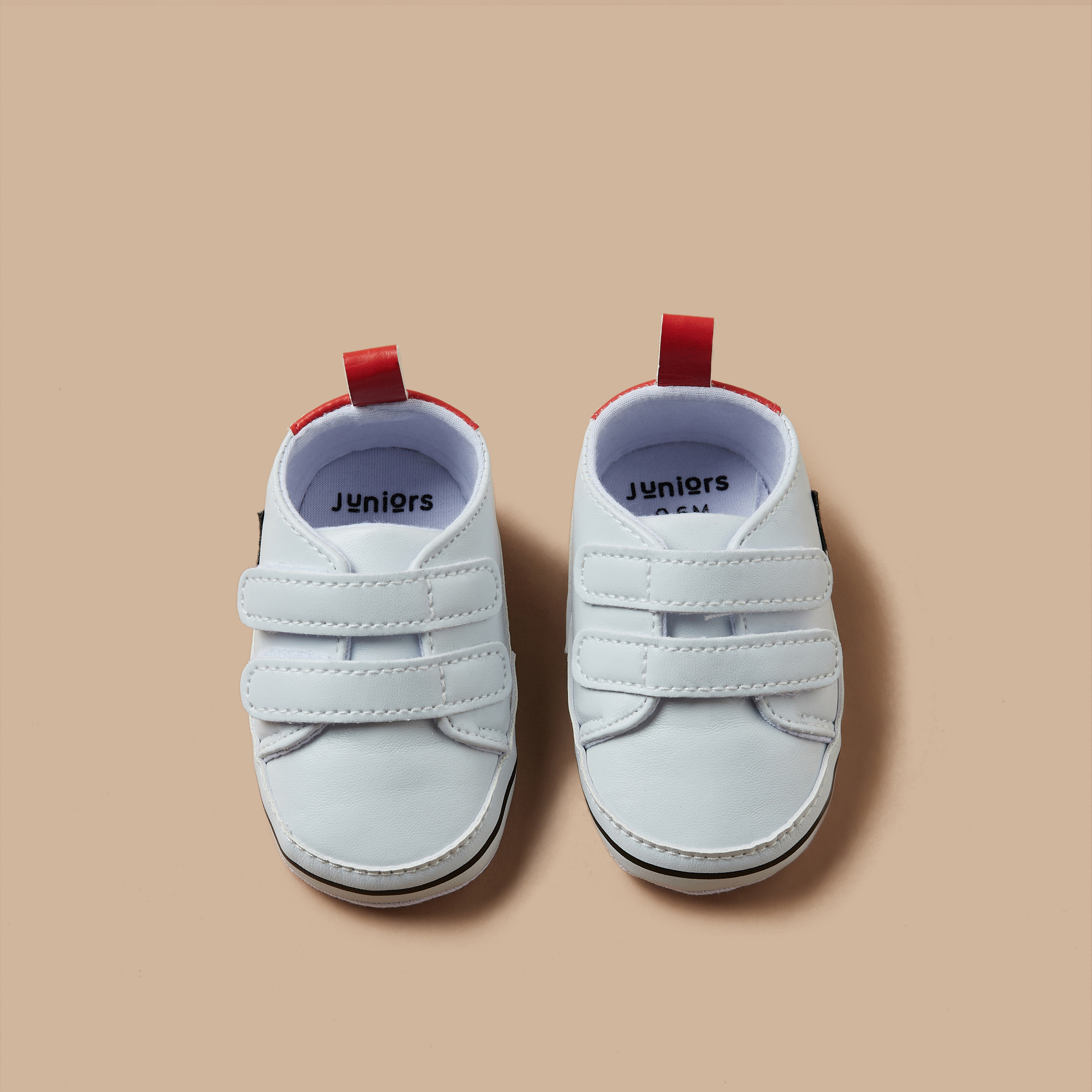 Juniors Star Applique Booties with Hook and Loop Closure-baby-boys-shoes-closedshoes-image-5
