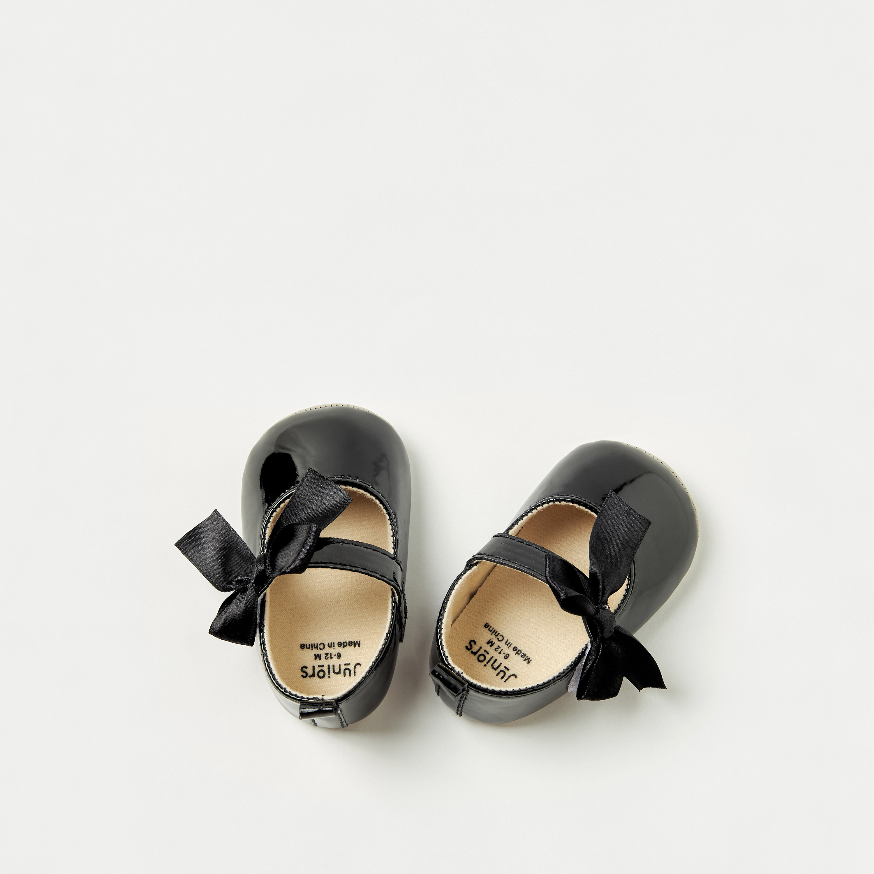 Juniors Solid Booties with Bow Accent-baby-girls-shoes-closedshoes-image-1