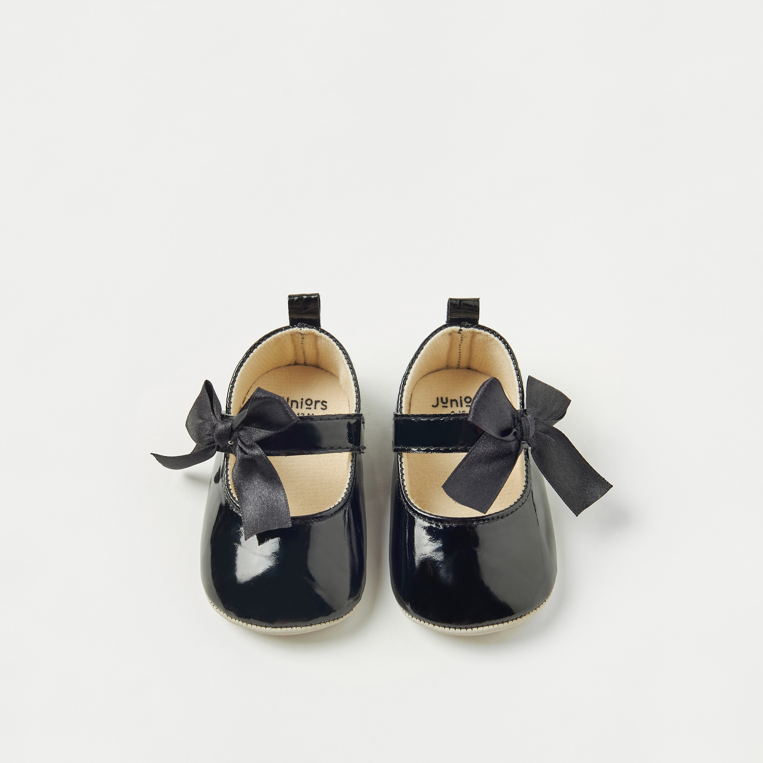 Juniors Solid Booties with Bow Accent-baby-girls-shoes-closedshoes-image-5