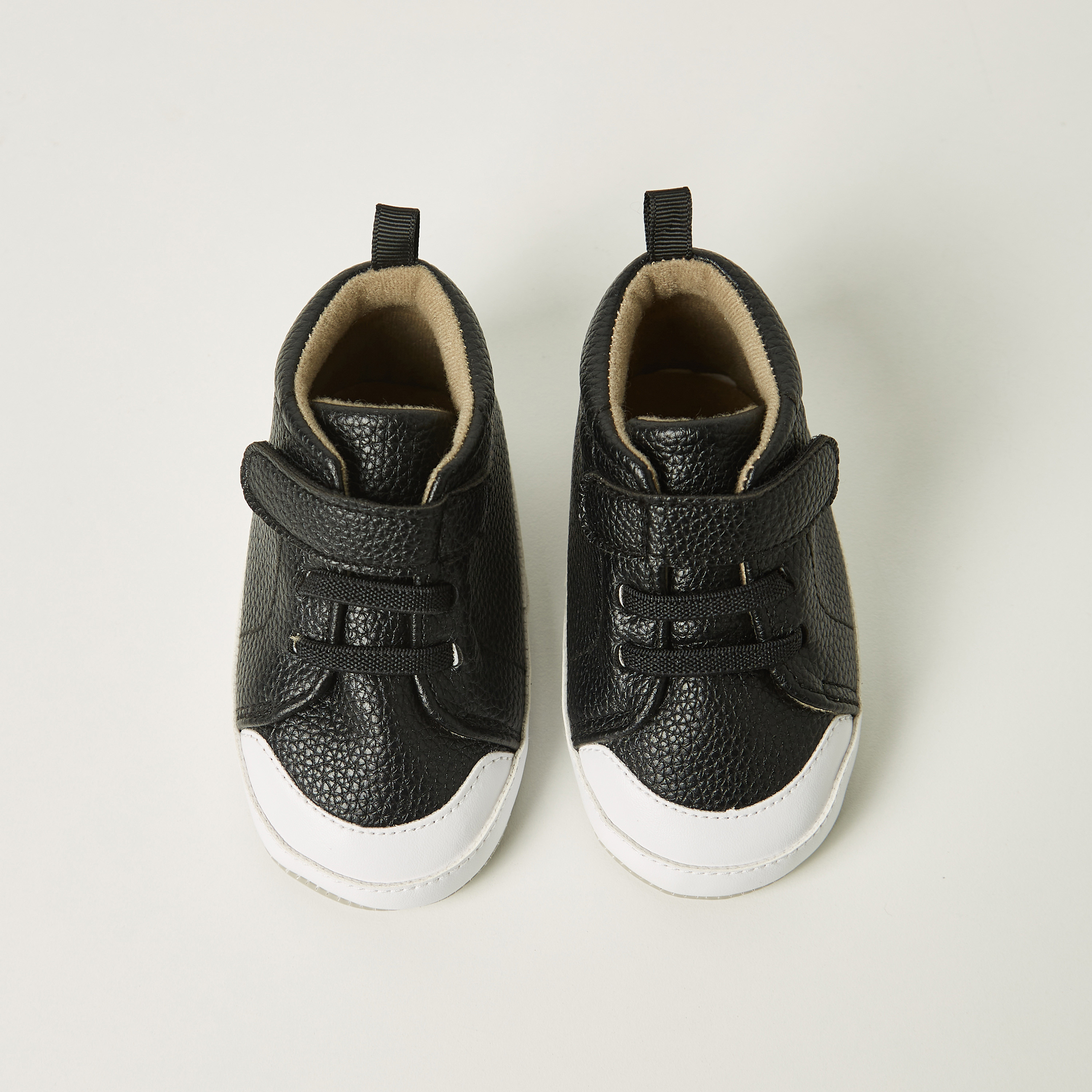 Juniors Colourblock Booties with Hook and Loop Closure-baby-boys-shoes-booties-image-5