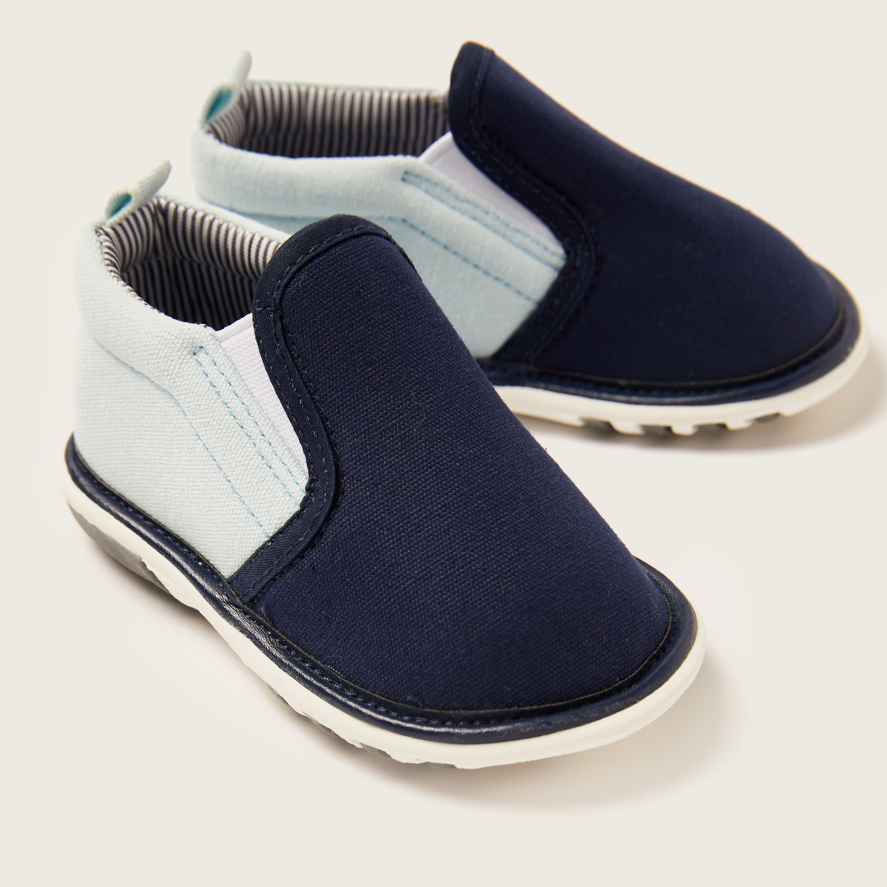 Giggles Solid Slip-On Booties-baby-boys-shoes-booties-image-3