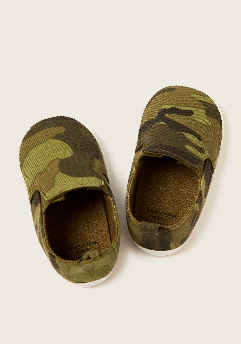 Juniors Camouflage Print Slip-On Booties-Casual-image-0