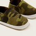 Juniors Camouflage Print Slip-On Booties-Casual-thumbnail-2