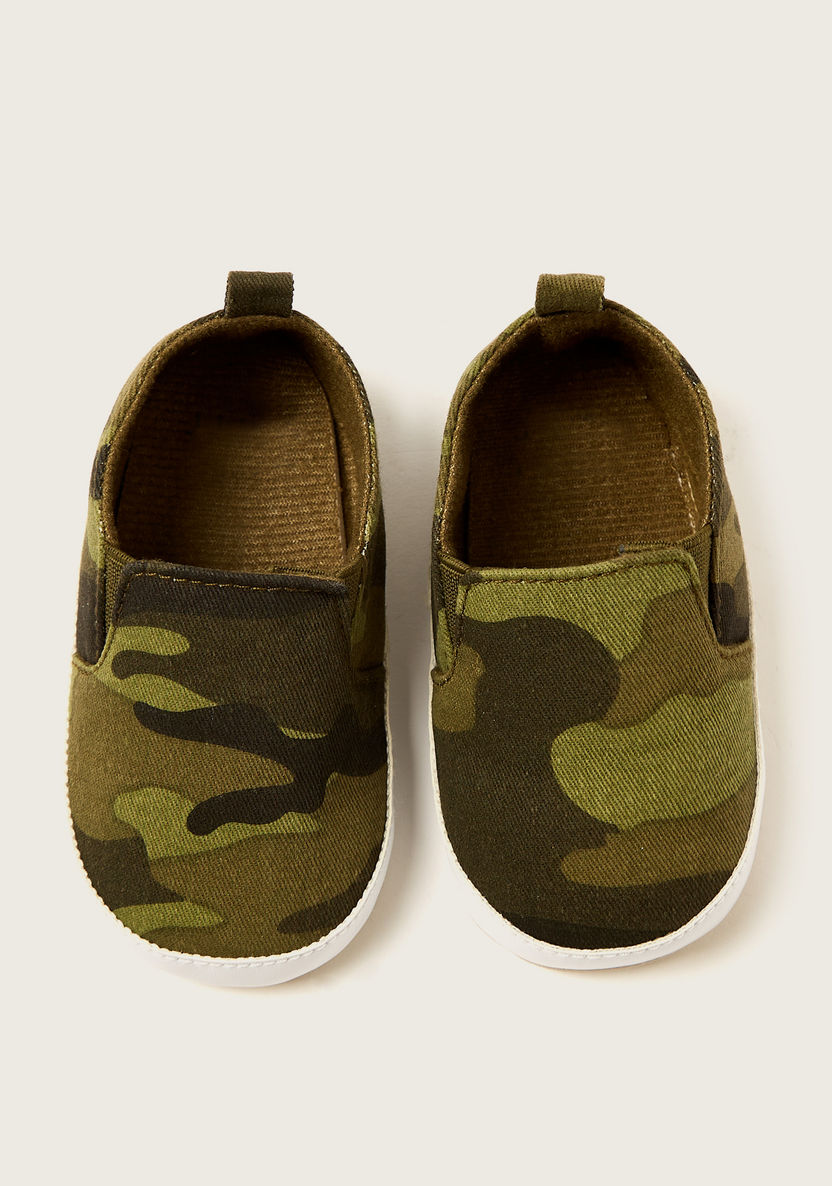 Juniors Camouflage Print Slip-On Booties-Casual-image-3