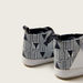 Juniors Printed Booties with Lace Detail and Hook and Loop Closure-Booties-thumbnailMobile-3