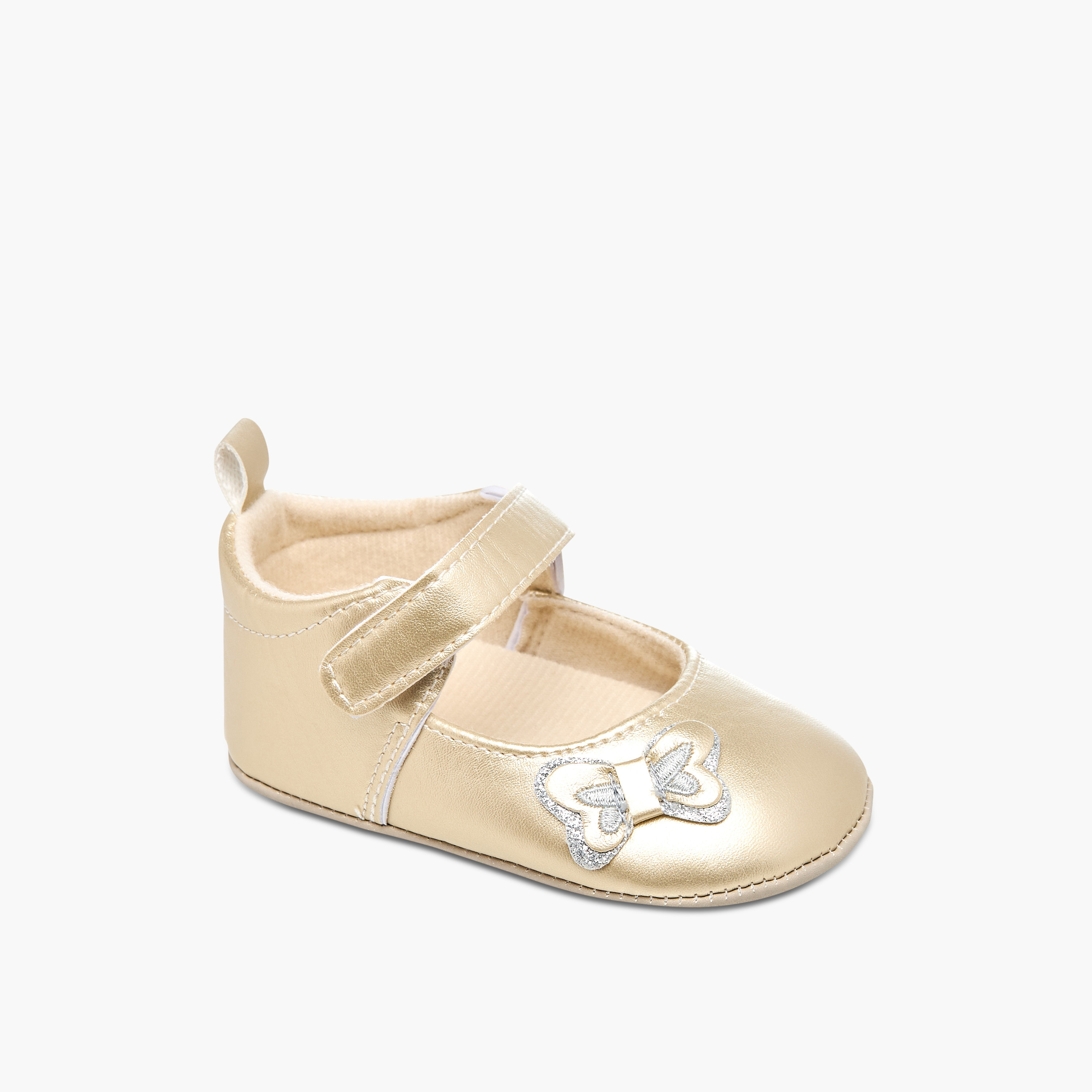 بوت بتزيينات فراشة وبشريط إغلاق لاصق من جونيورز-baby-girls-shoes-closedshoes-image-2