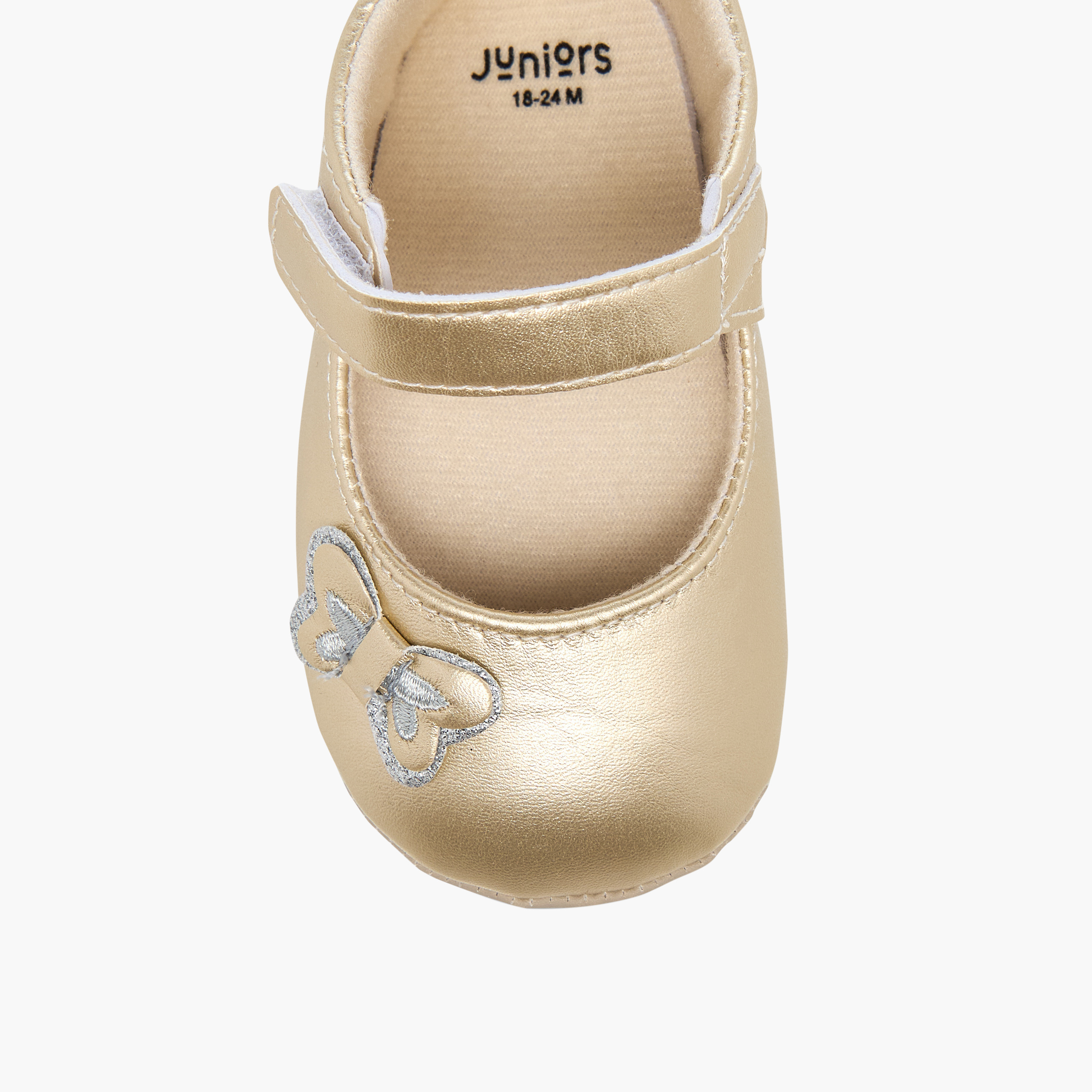 بوت بتزيينات فراشة وبشريط إغلاق لاصق من جونيورز-baby-girls-shoes-closedshoes-image-4