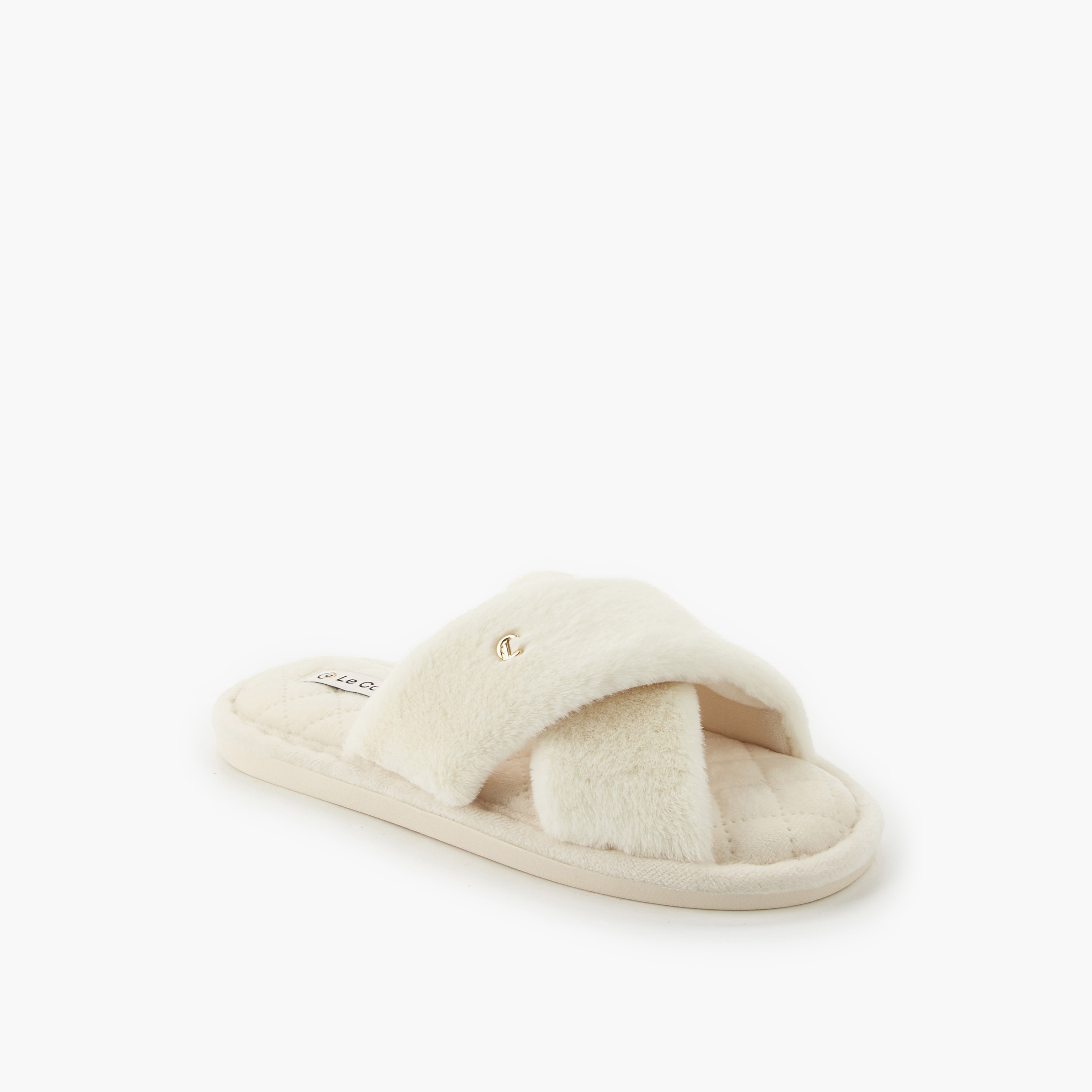 شبشب منزلي بحزام متقاطع للنساء من لو كونفورت-women-shoes-bedroomslippers-image-3