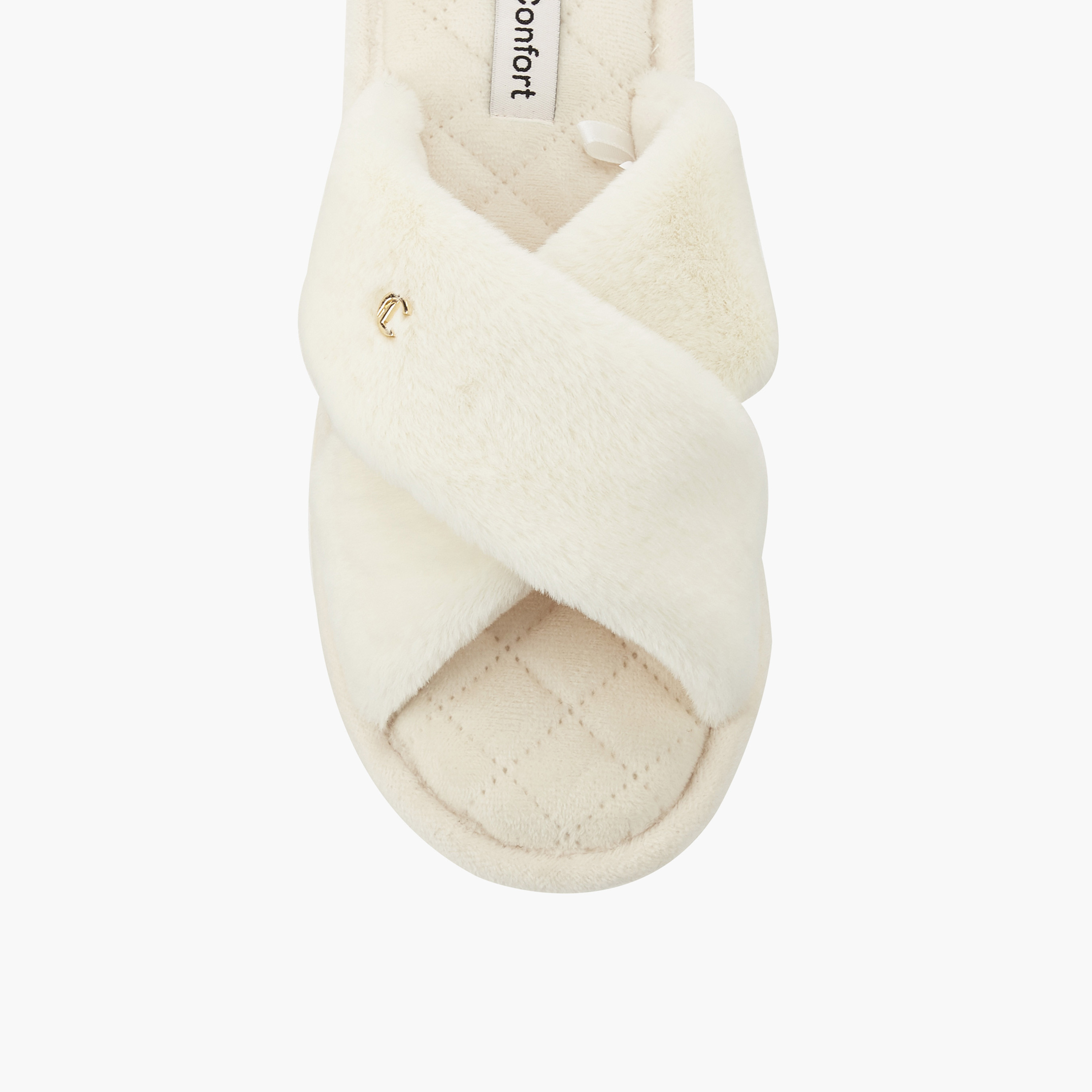 شبشب منزلي بحزام متقاطع للنساء من لو كونفورت-women-shoes-bedroomslippers-image-4