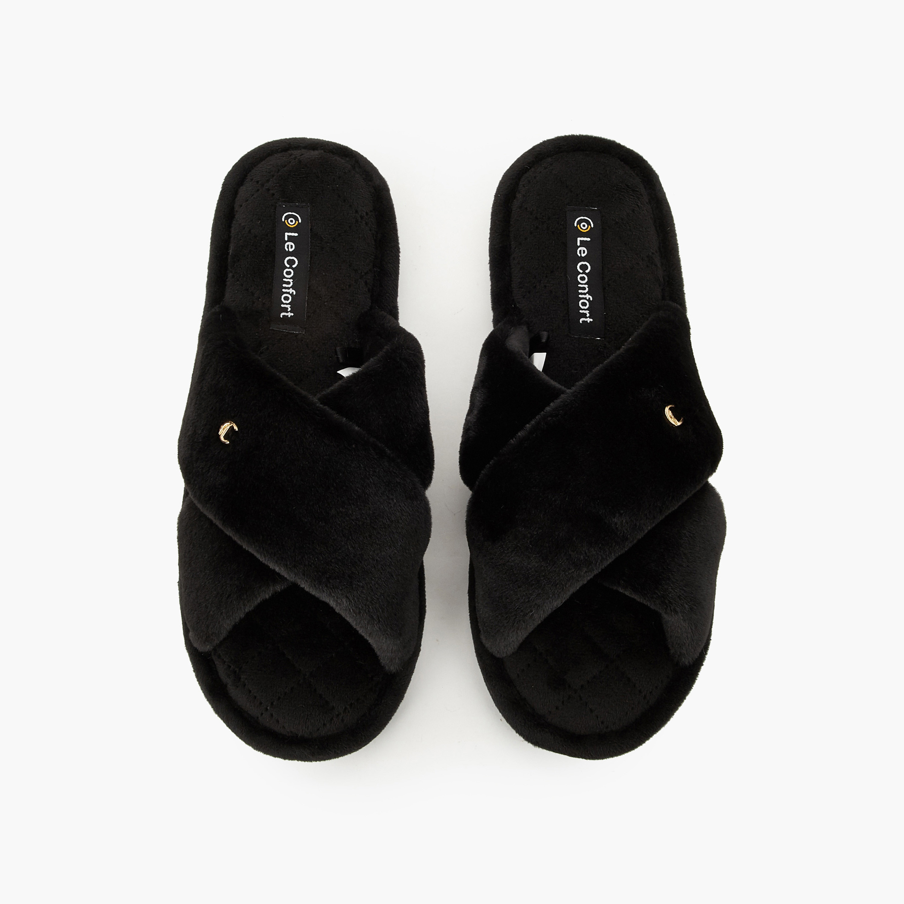 شبشب منزلي بحزام متقاطع للنساء من لو كونفورت-women-shoes-bedroomslippers-image-1