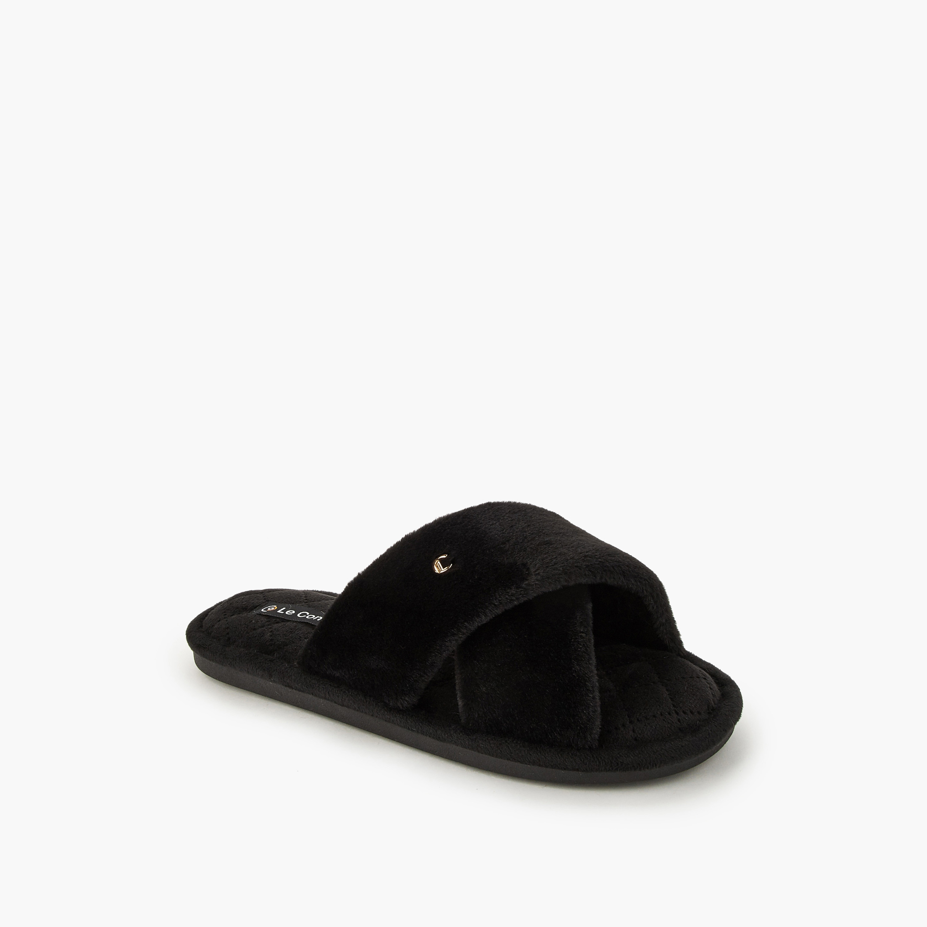 شبشب منزلي بحزام متقاطع للنساء من لو كونفورت-women-shoes-bedroomslippers-image-3