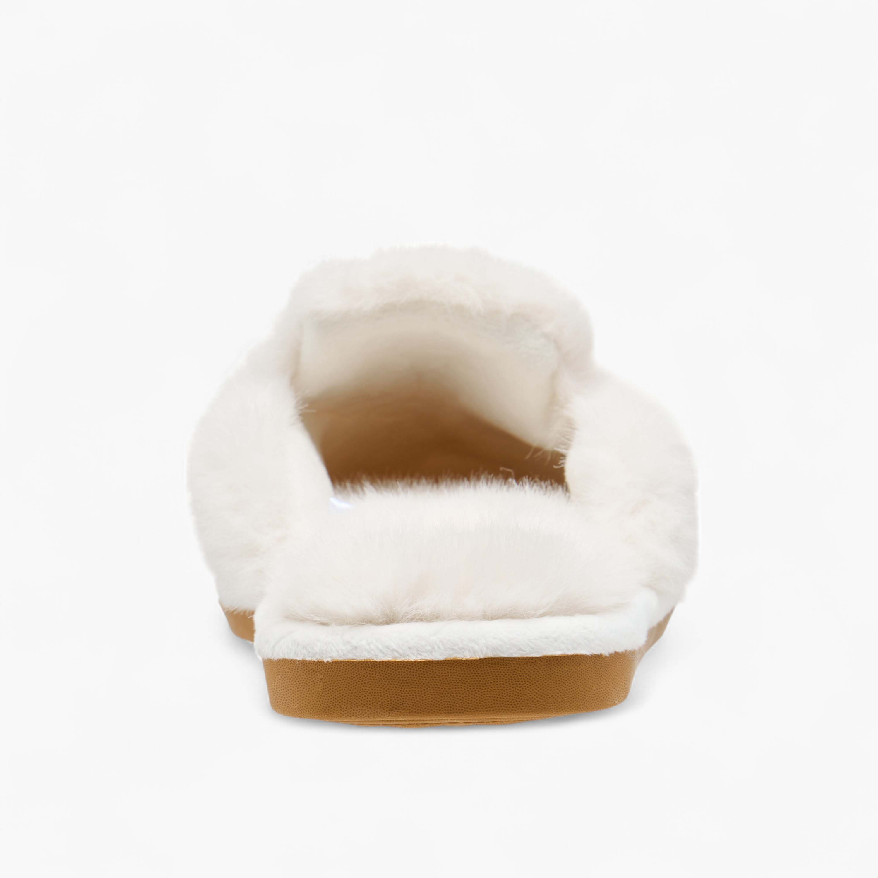 Le Confort Bow Embellished Faux Fur Bedroom Mules-women-shoes-bedroomslippers-image-4