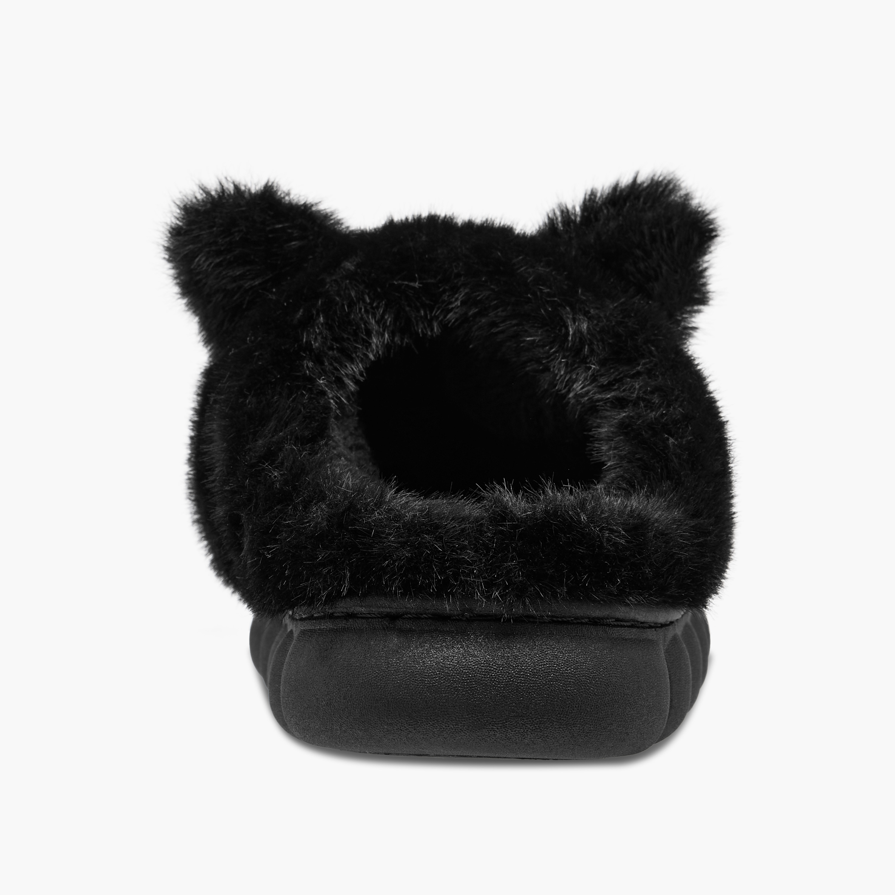 حذاء غرفة نوم فرو صناعي بتزيينات أذن من لي كونفورت-women-shoes-bedroomslippers-image-4