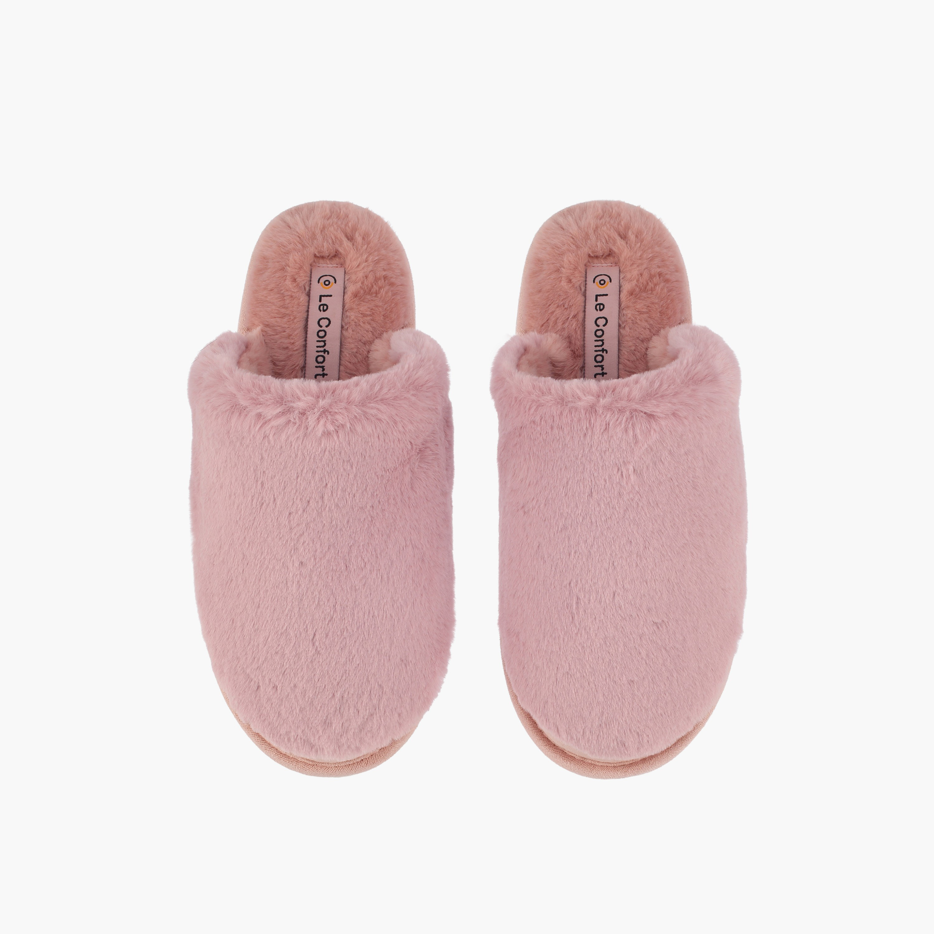 حذاء ميول فرو صناعي للمنزل بملمس بارز للنساء من لو كونفورت-women-shoes-bedroomslippers-image-1