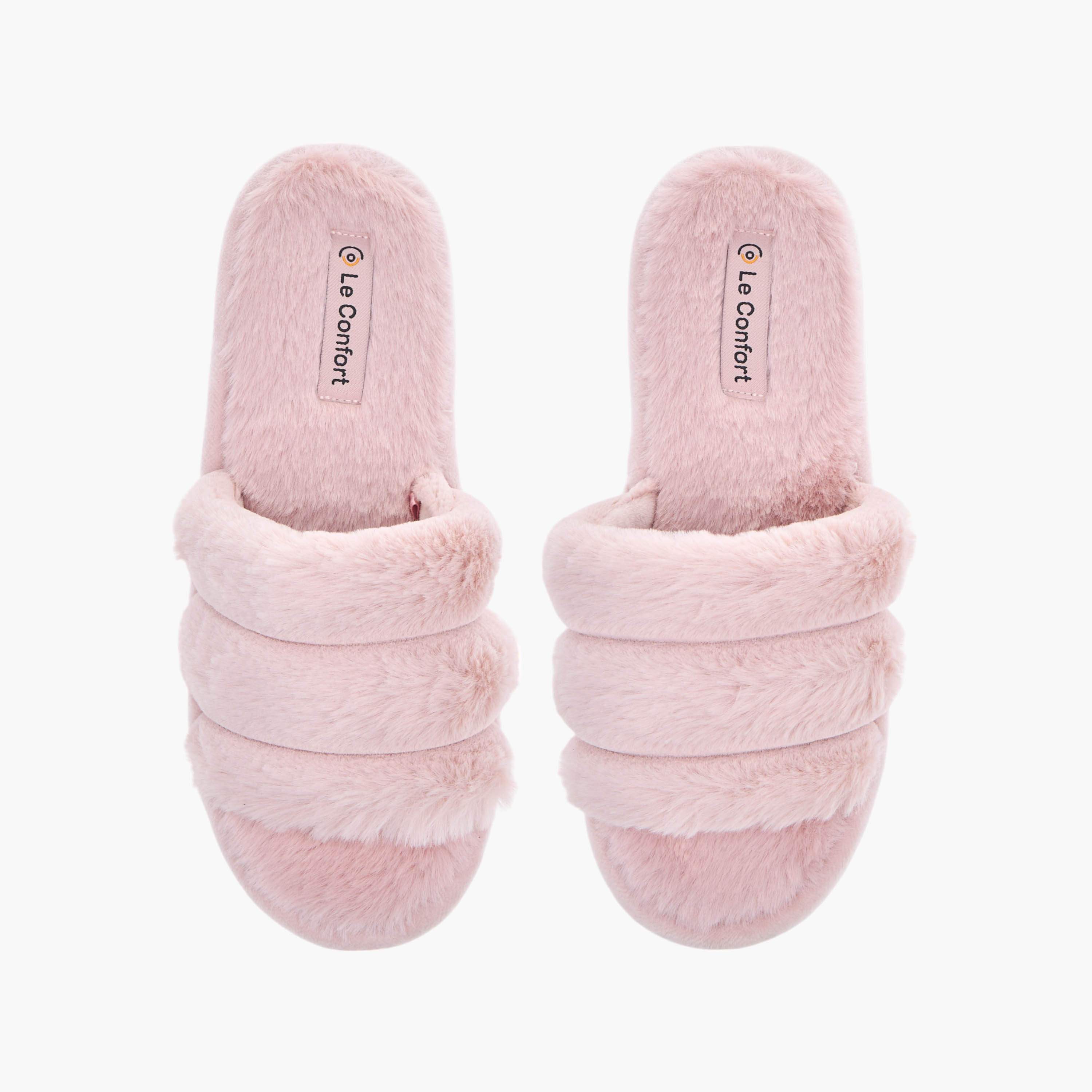 شبشب غرفة نوم فرو صناعي للنساء من لو كونفورت-women-shoes-bedroomslippers-image-1