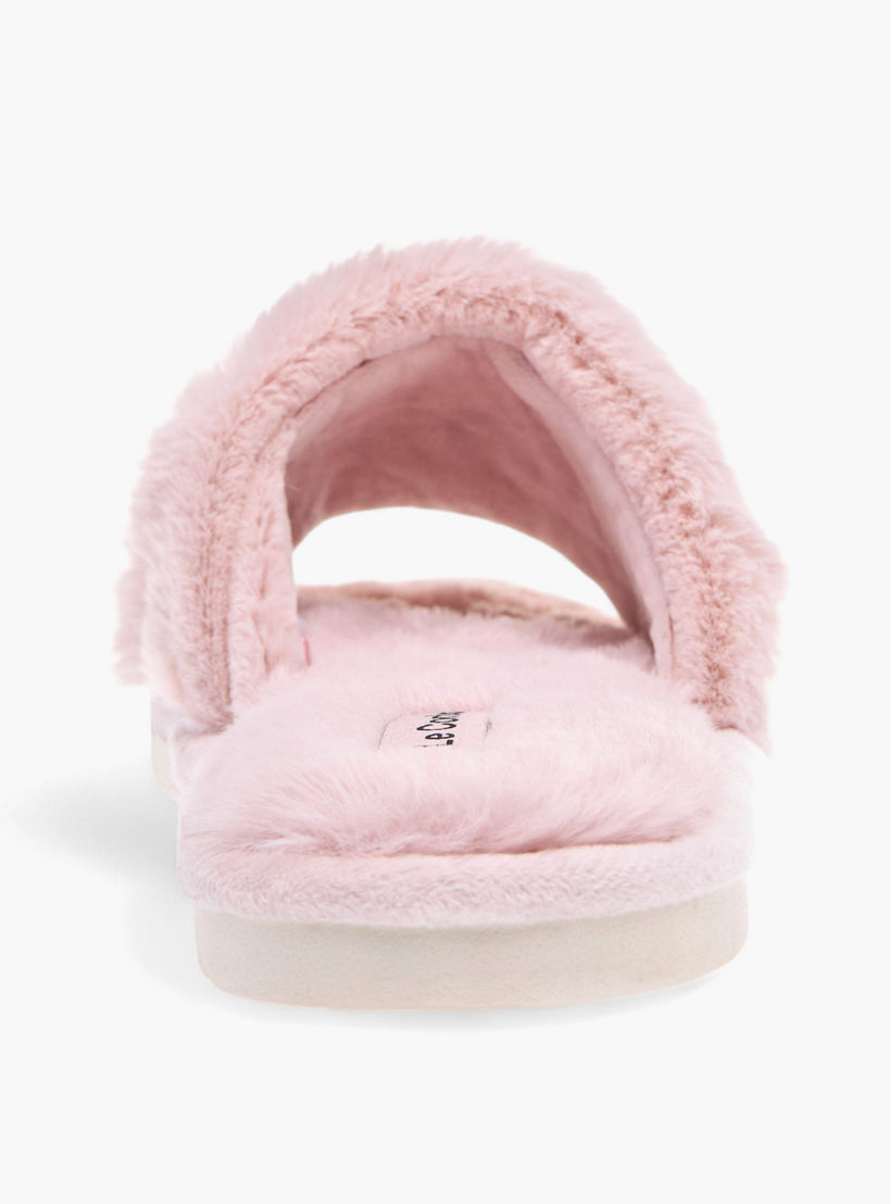 شبشب غرفة نوم فرو صناعي للنساء من لو كونفورت-women-shoes-bedroomslippers-image-4