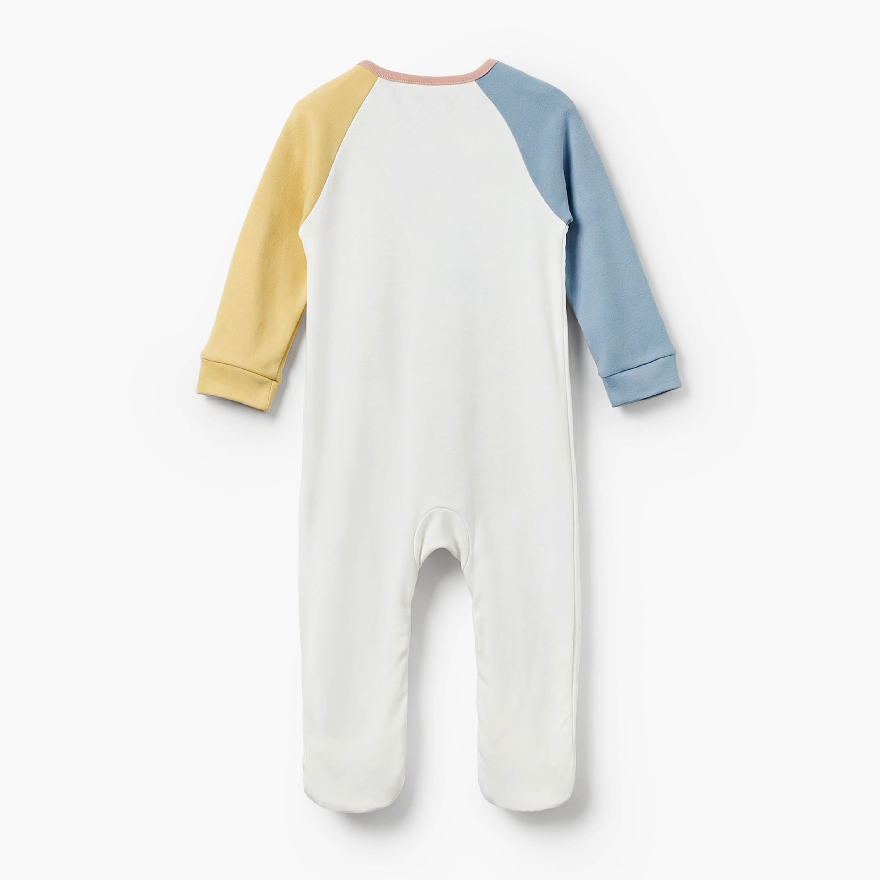 Juniors Cotton Crew Neck Long Sleeves Sleepsuit with Safari Print-baby-boys-clothing-nightwear-sleepsuits-image-3