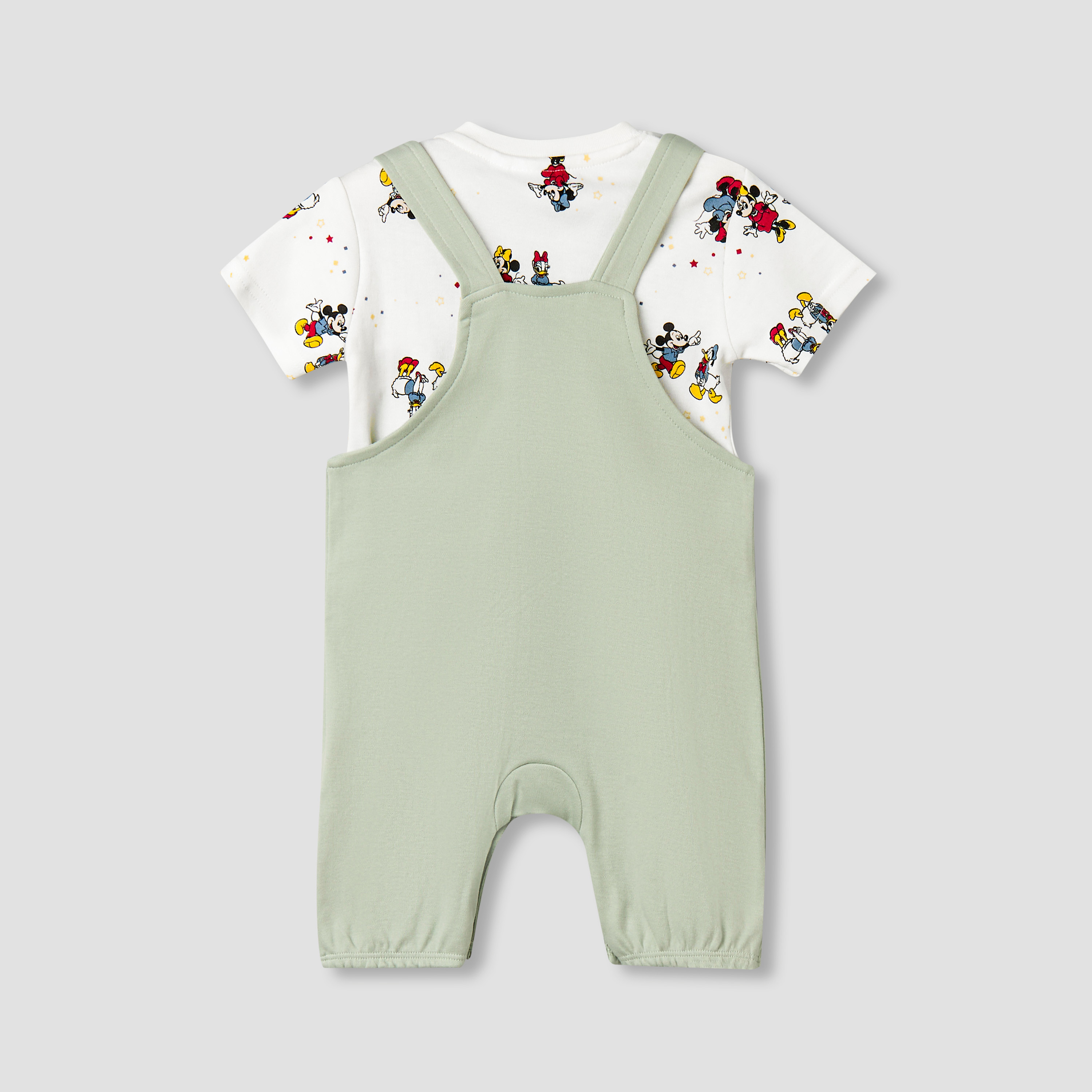 طقم دنغري بطبعات وتيشيرت بأكمام قصيرة وياقة مستديرة وطبعات من ديزني-baby-boys-clothing-setsandcoords-image-2