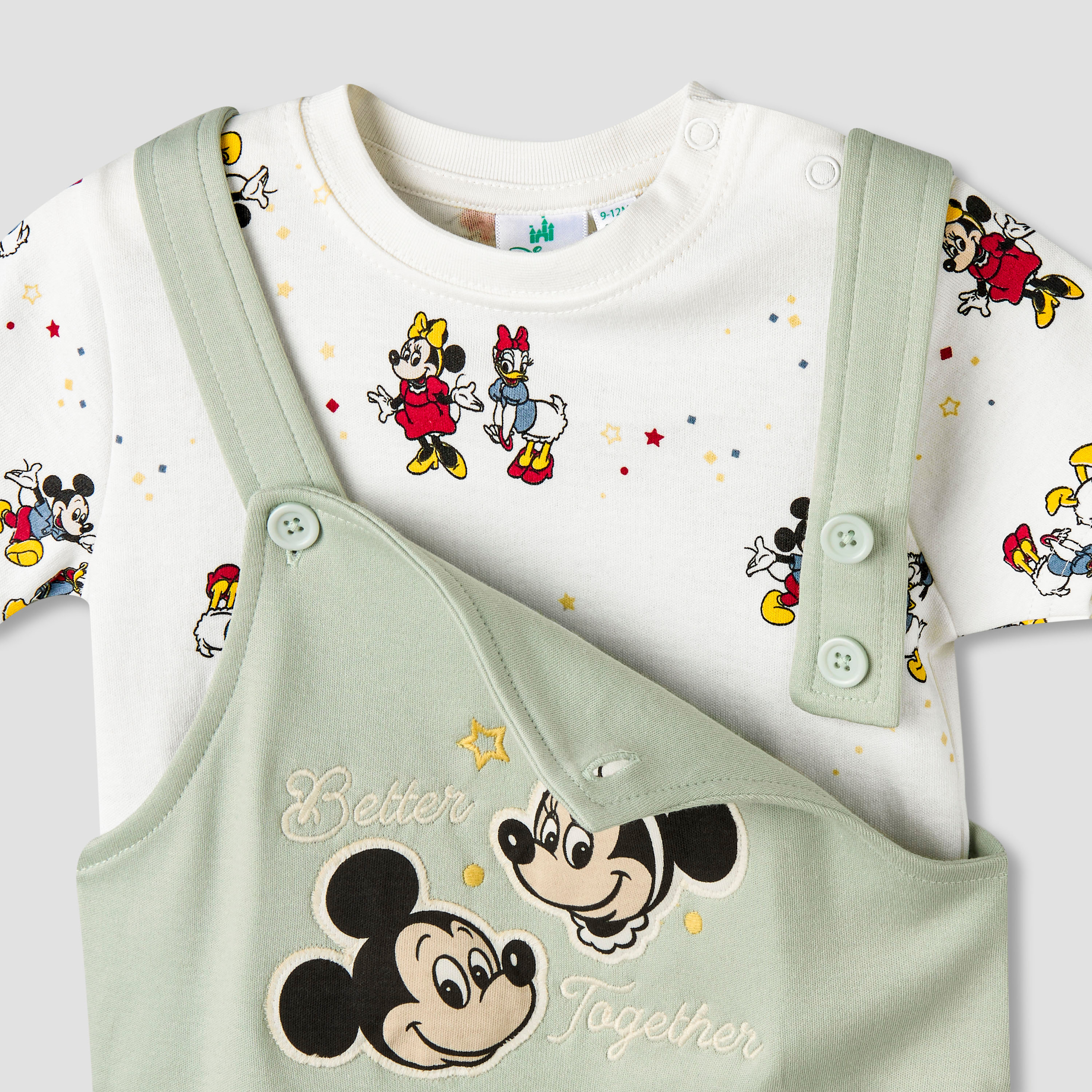 طقم دنغري بطبعات وتيشيرت بأكمام قصيرة وياقة مستديرة وطبعات من ديزني-baby-boys-clothing-setsandcoords-image-7
