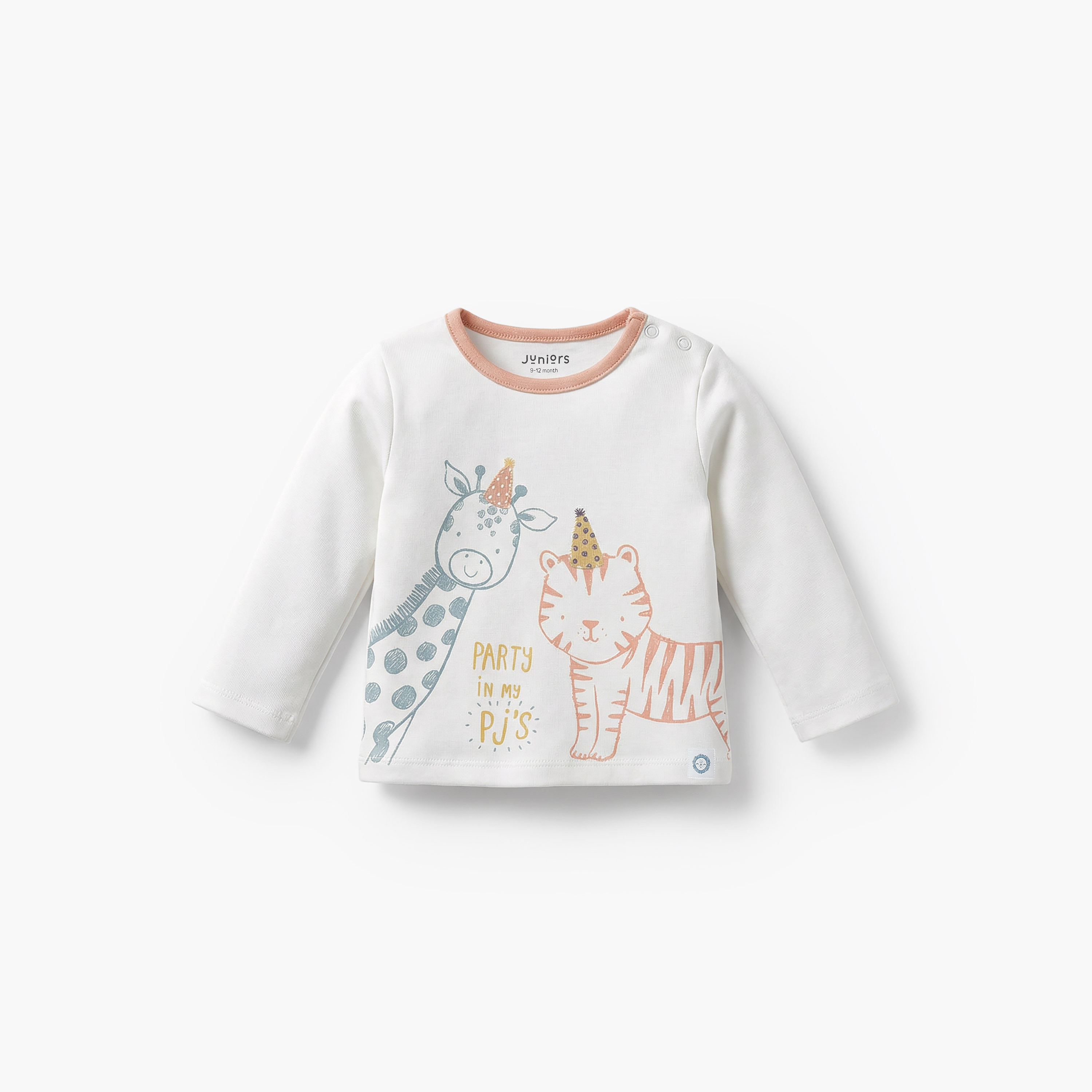 Juniors Cotton Crew Neck Long Sleeves Pyjama Set with Safari Print-baby-boys-clothing-nightwear-pyjamasets-image-3