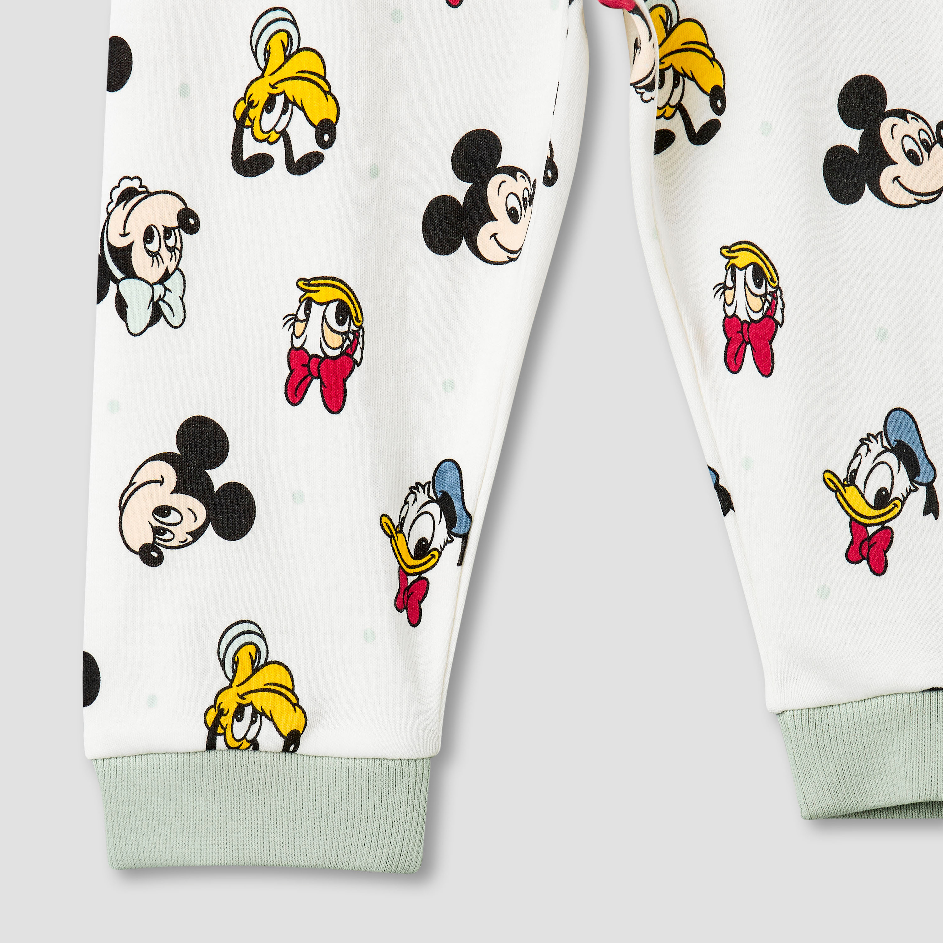 Disney Cotton Round Neck Long Sleeves Pyjama Set with Mickey Mouse and Friends Print-baby-girls-clothing-nightwear-pyjamasets-image-7