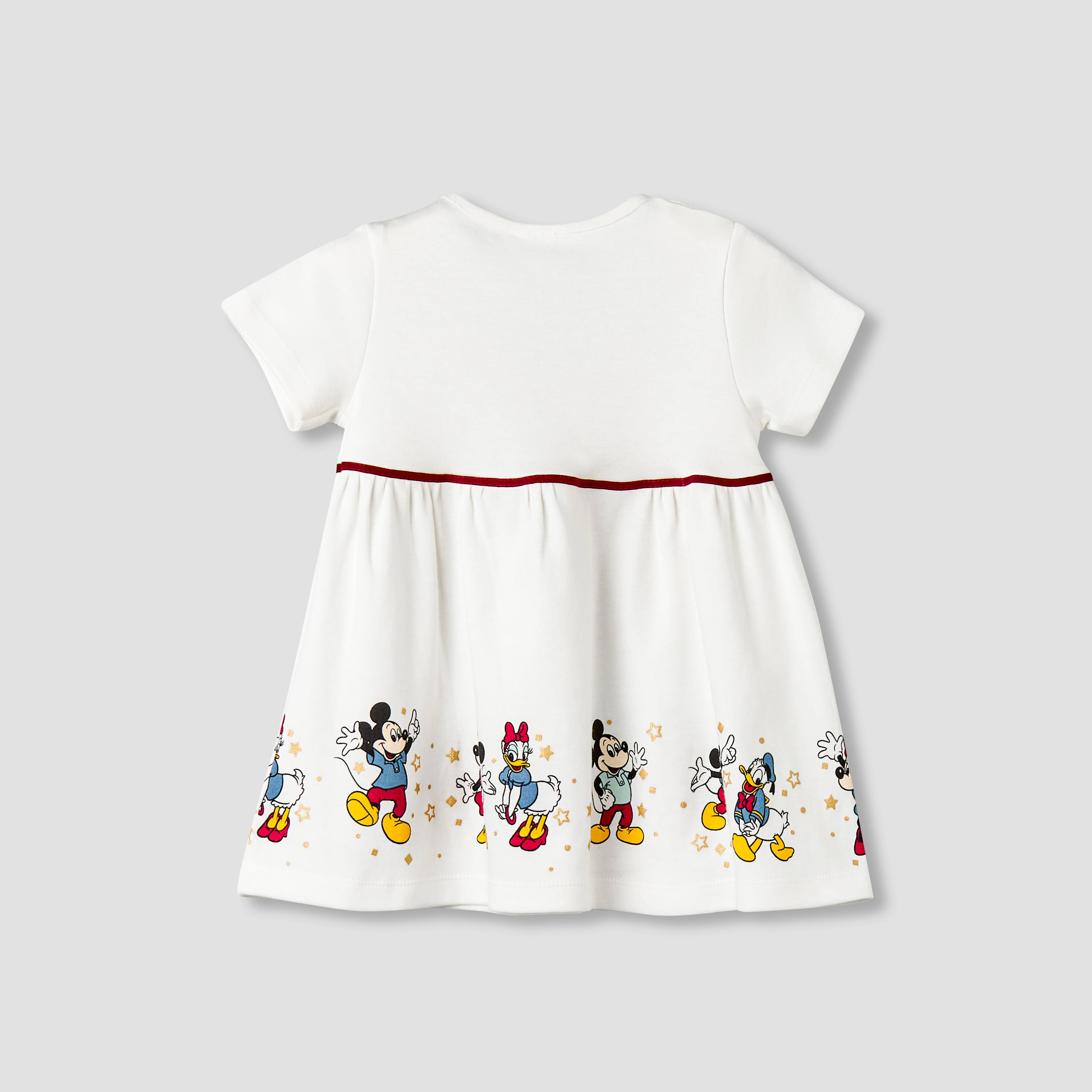 فستان بياقة مستديرة وأكمام قصيرة وربطة شعر من ديزني-baby-girls-clothing-dressesandjumpsuits-image-4