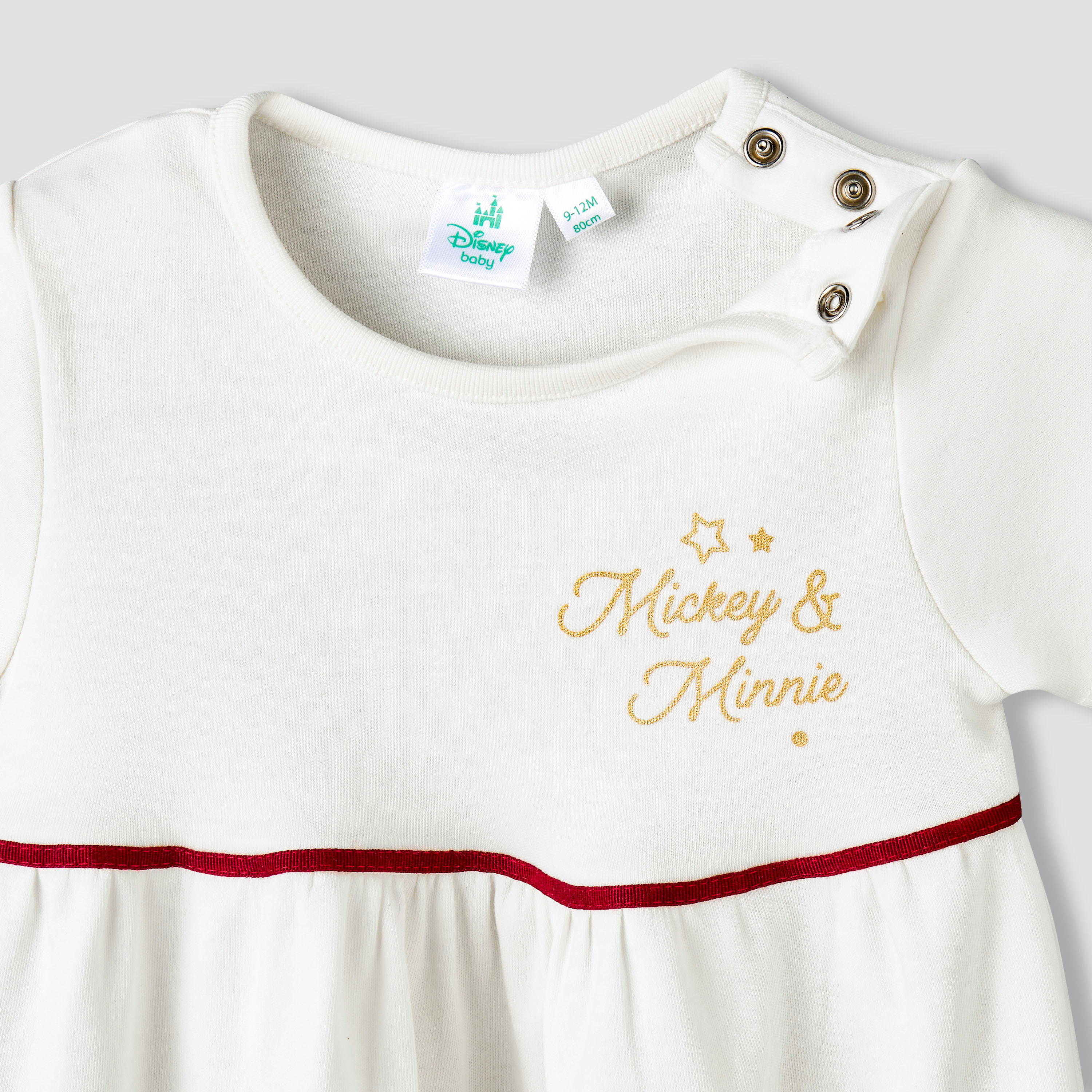 فستان بياقة مستديرة وأكمام قصيرة وربطة شعر من ديزني-baby-girls-clothing-dressesandjumpsuits-image-6