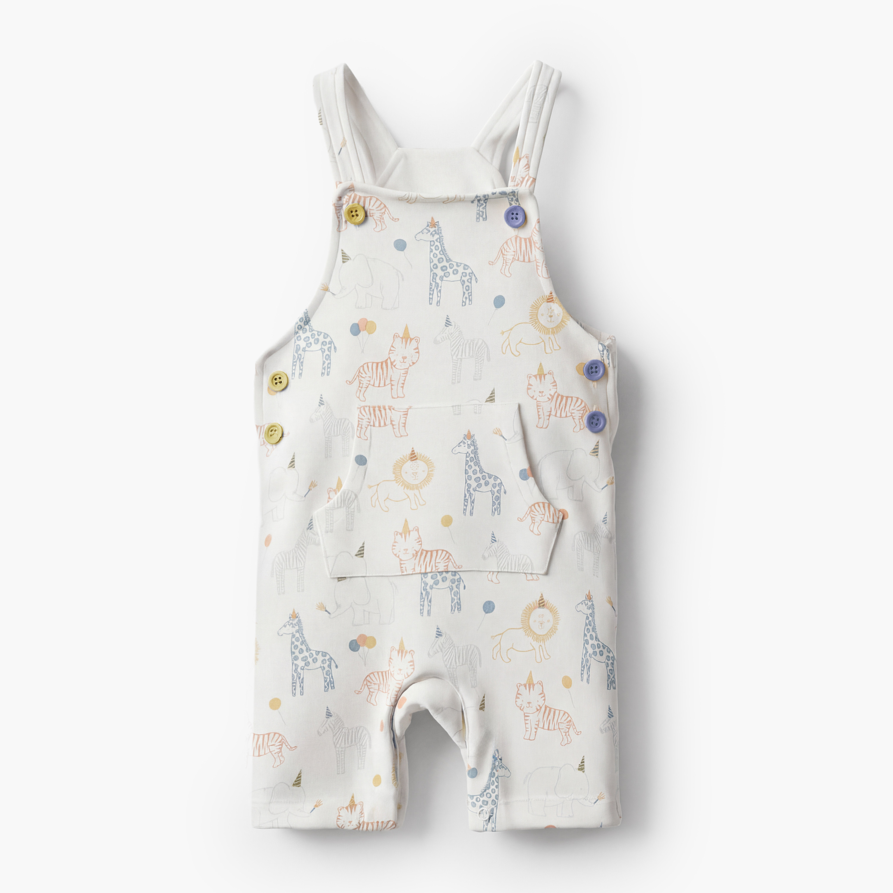 طقم تيشيرت بياقة مستديرة وأكمام قصيرة ودنغري بطبعات سفاري من جونيورز-baby-boys-clothing-setsandcoords-image-3