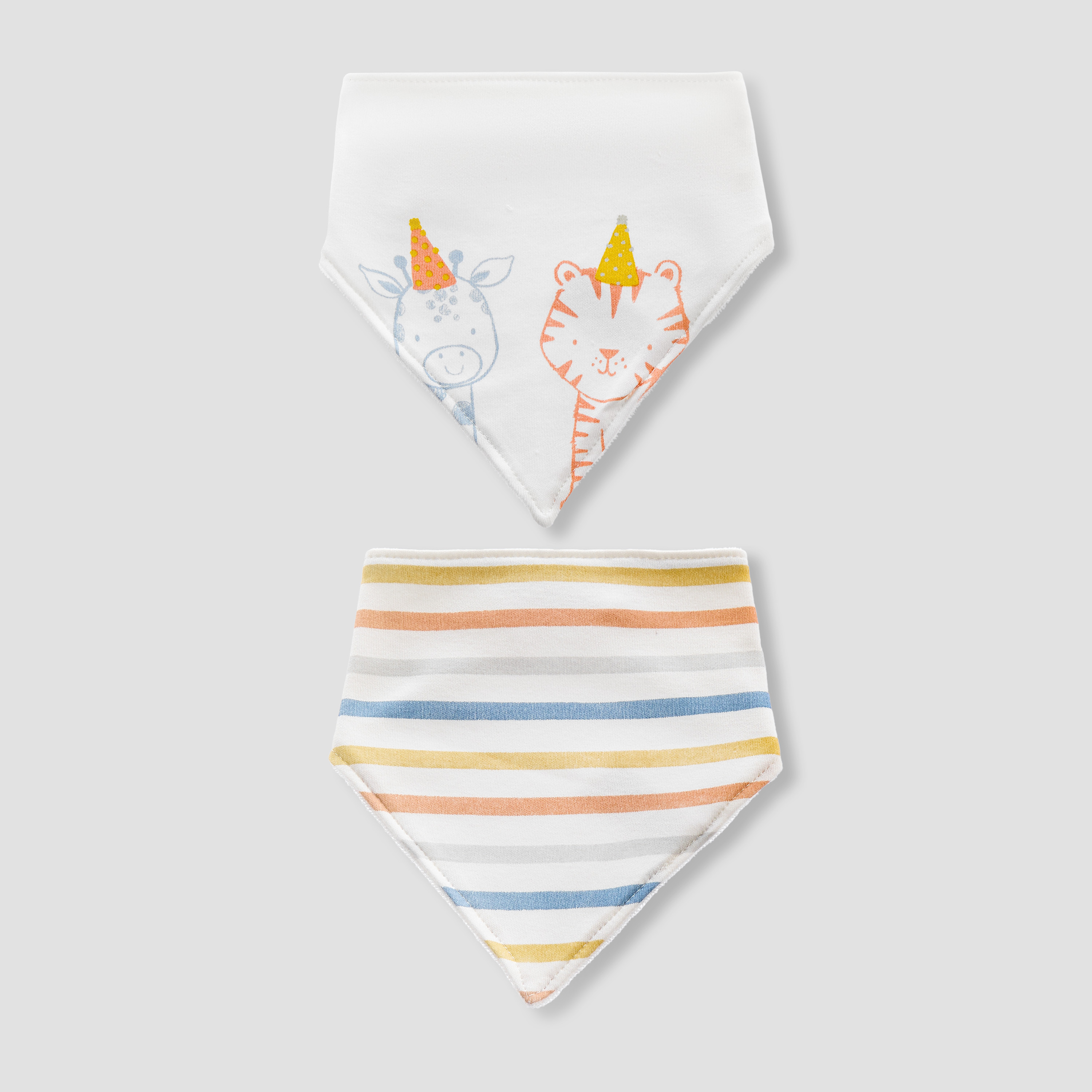 Pack of 2 Juniors Baby Bib with Assorted Print-baby-feeding-bibs-image-1