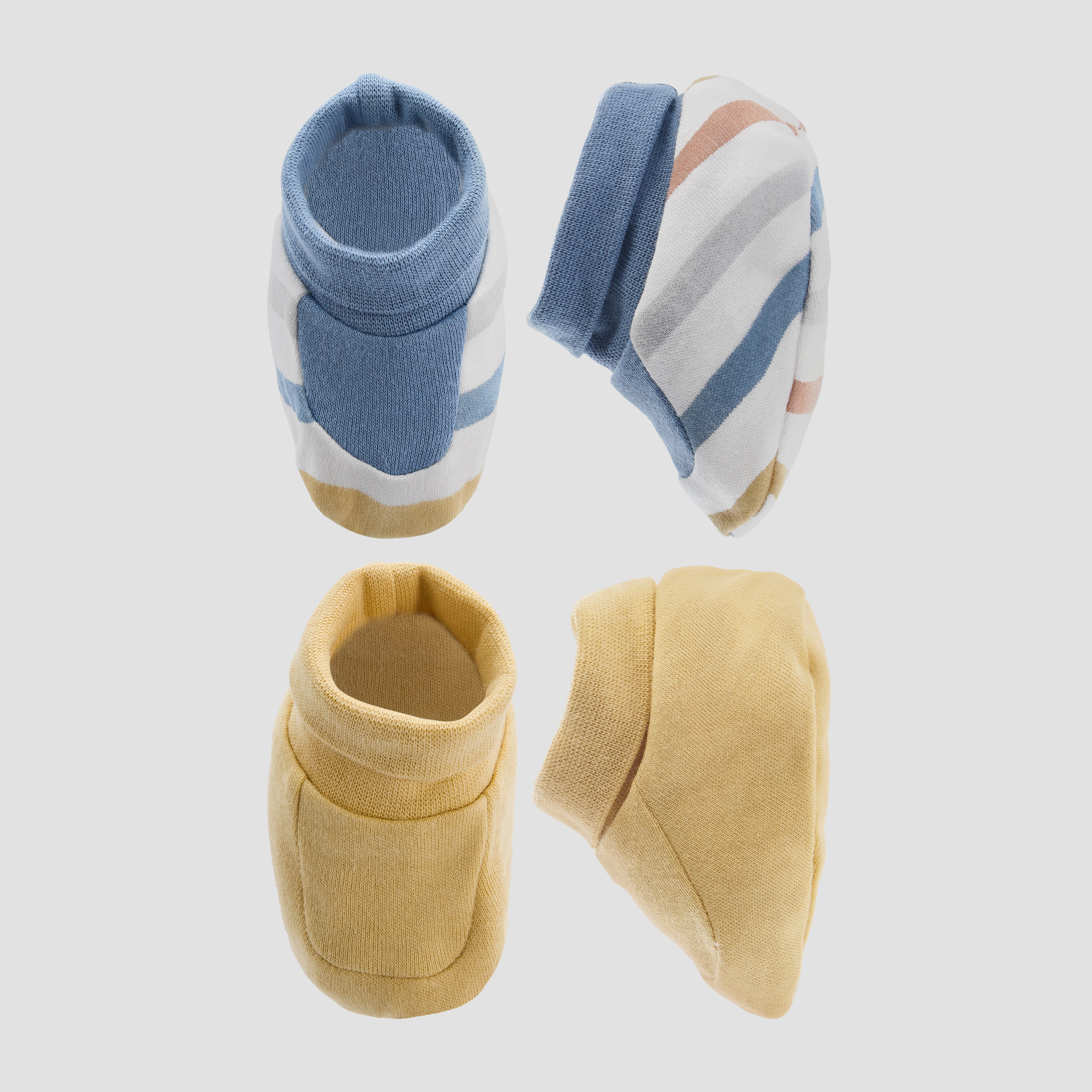 Pack of 2 Juniors Booties with Assorted Design-baby-boys-shoes-booties-image-1