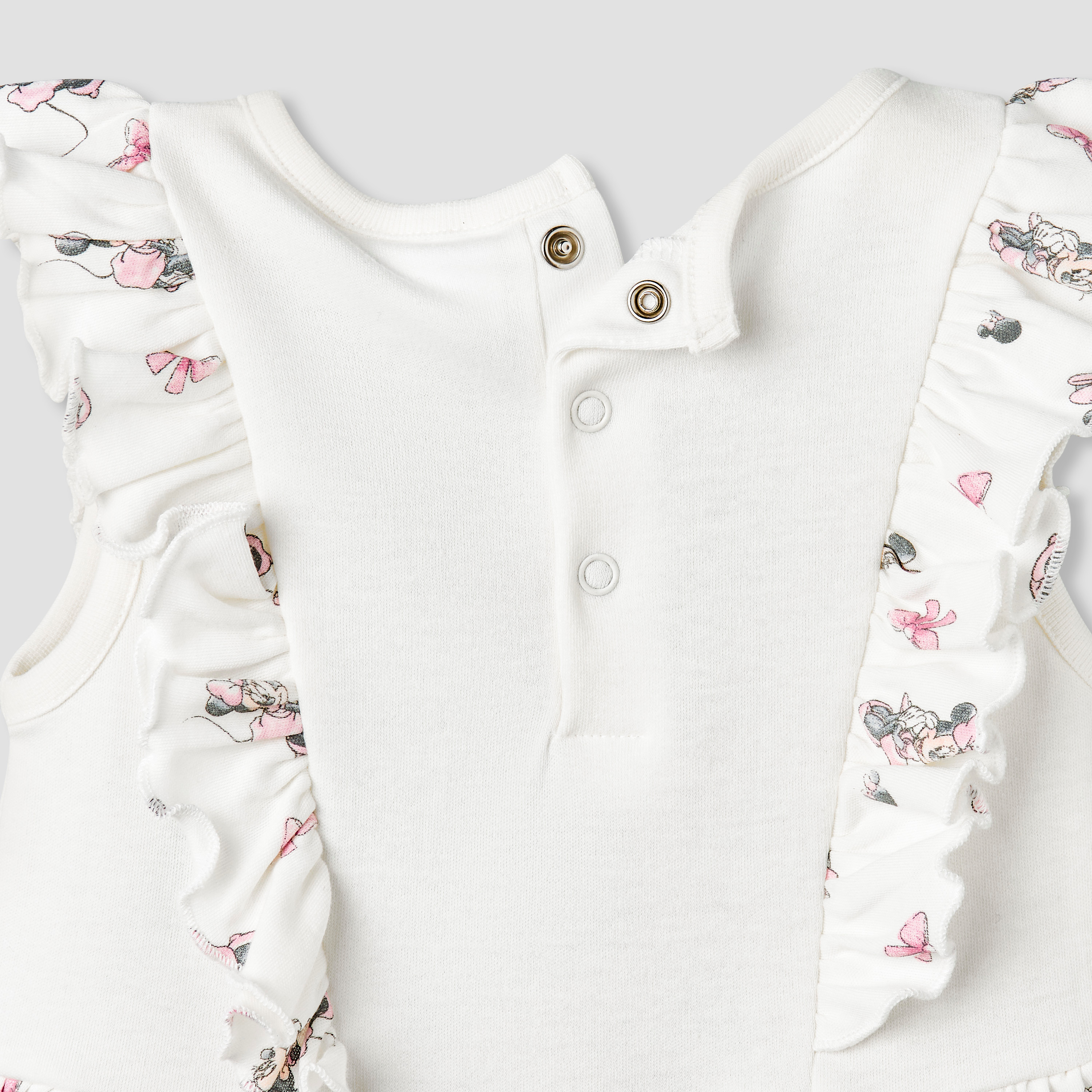 Disney Round Neck Sleeveless Romper with Minnie Mouse Print-baby-girls-clothing-rompers-image-5