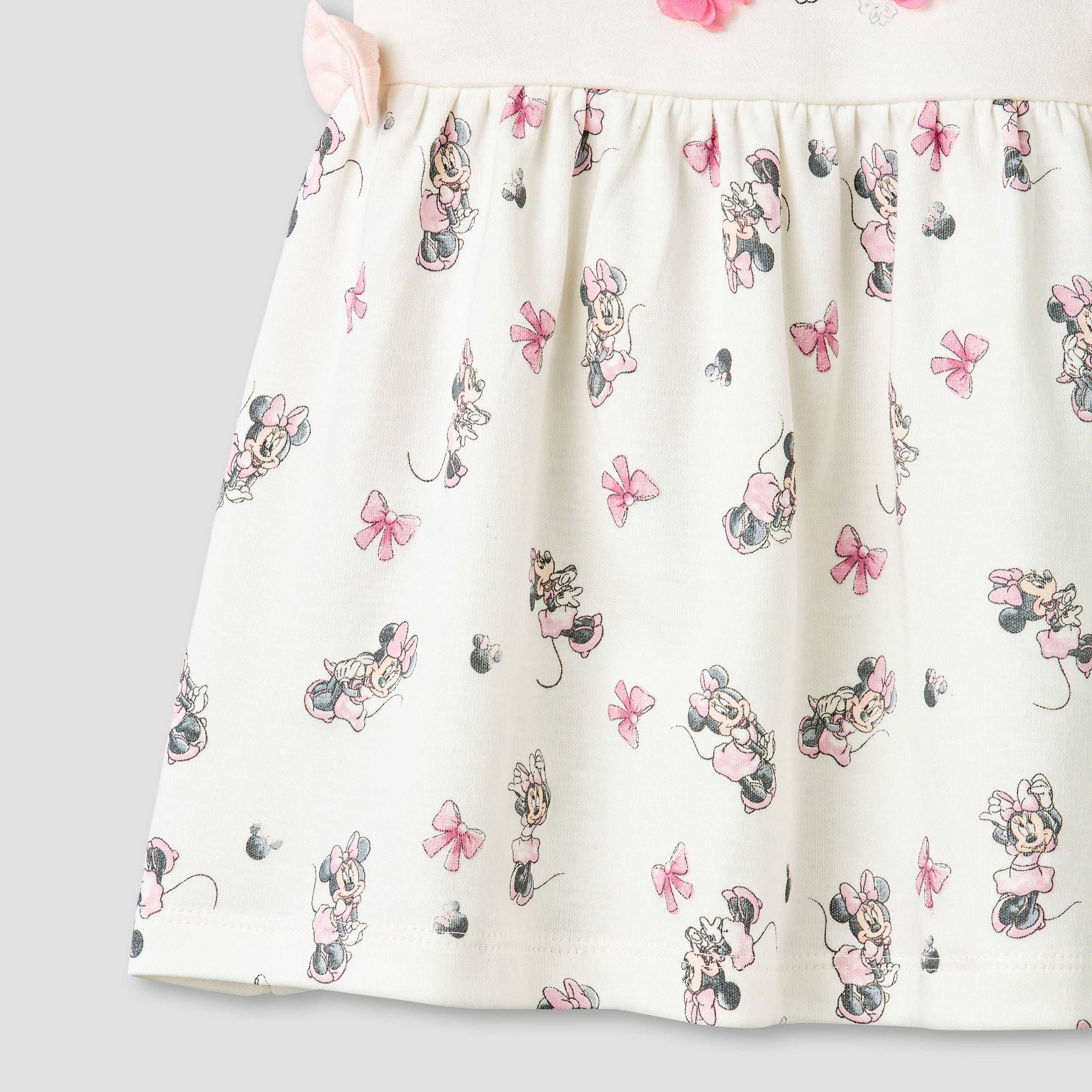 Disney Round Neck Short Sleeves A-line Dress with Minnie Mouse Print-baby-girls-clothing-dressesandjumpsuits-image-5