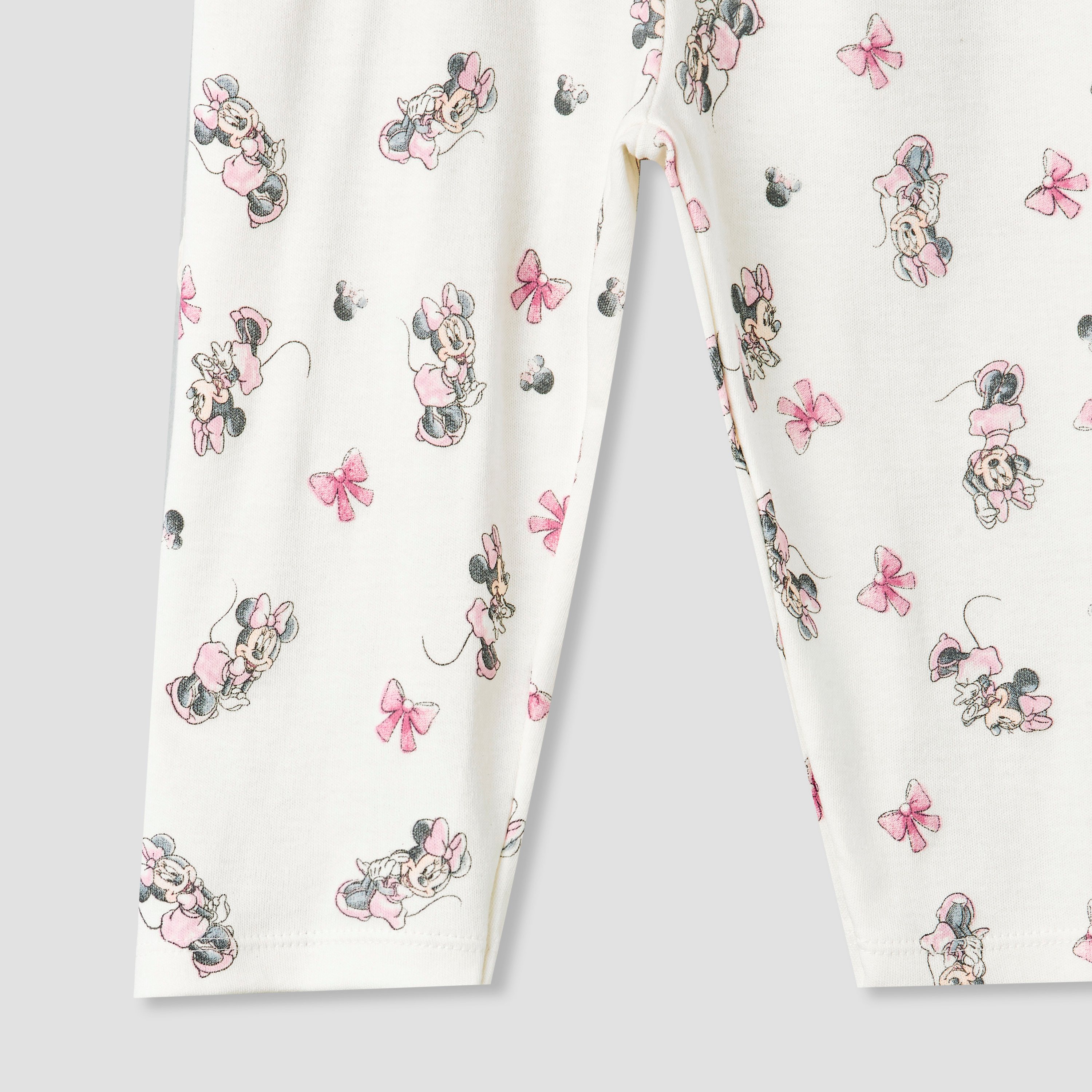 Disney Cotton Collared Long Sleeves Pyjama Set with Minnie Mouse Print-baby-girls-clothing-nightwear-pyjamasets-image-8