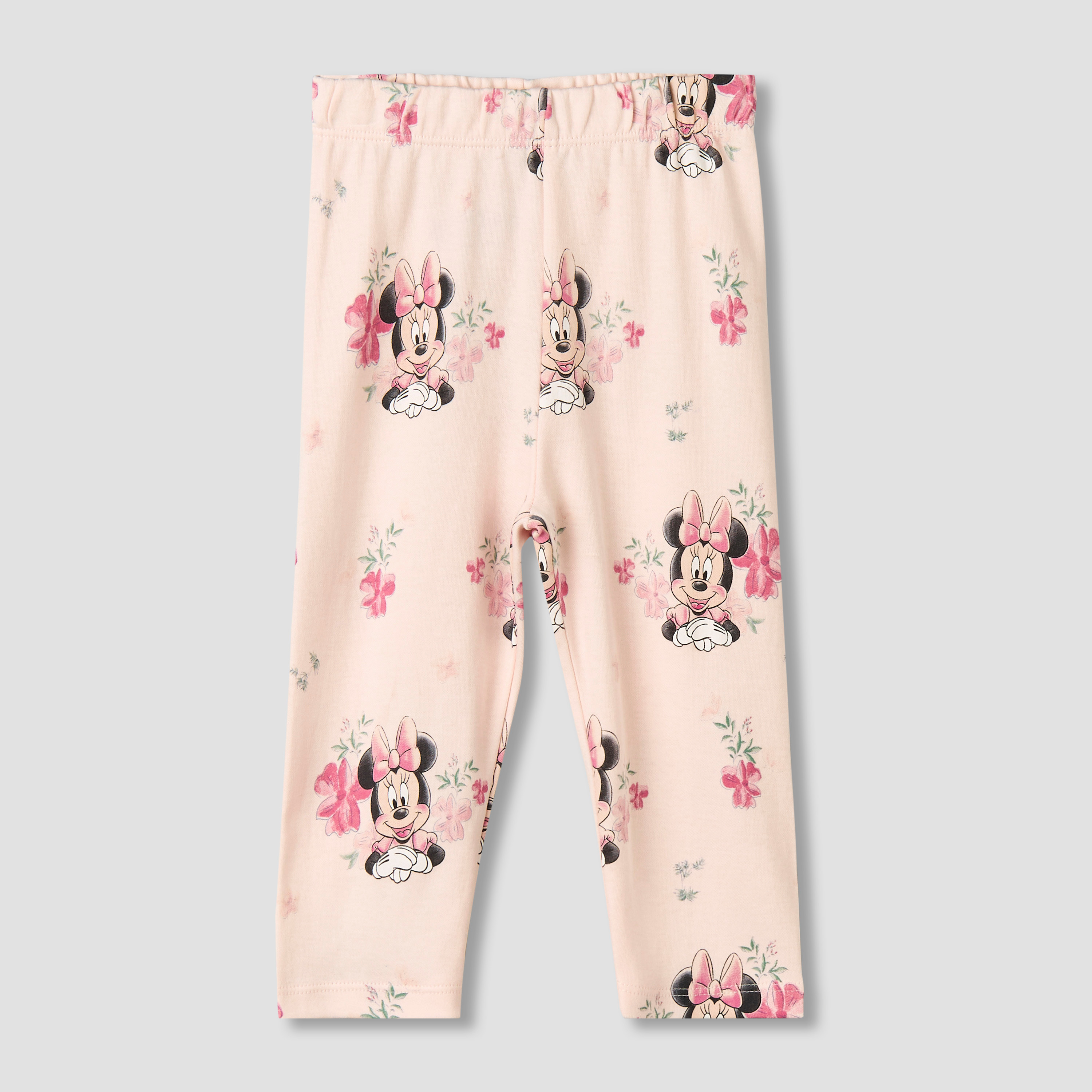 Disney Cotton Collared Long Sleeves Pyjama Set with Minnie Mouse Print-baby-girls-clothing-nightwear-pyjamasets-image-3