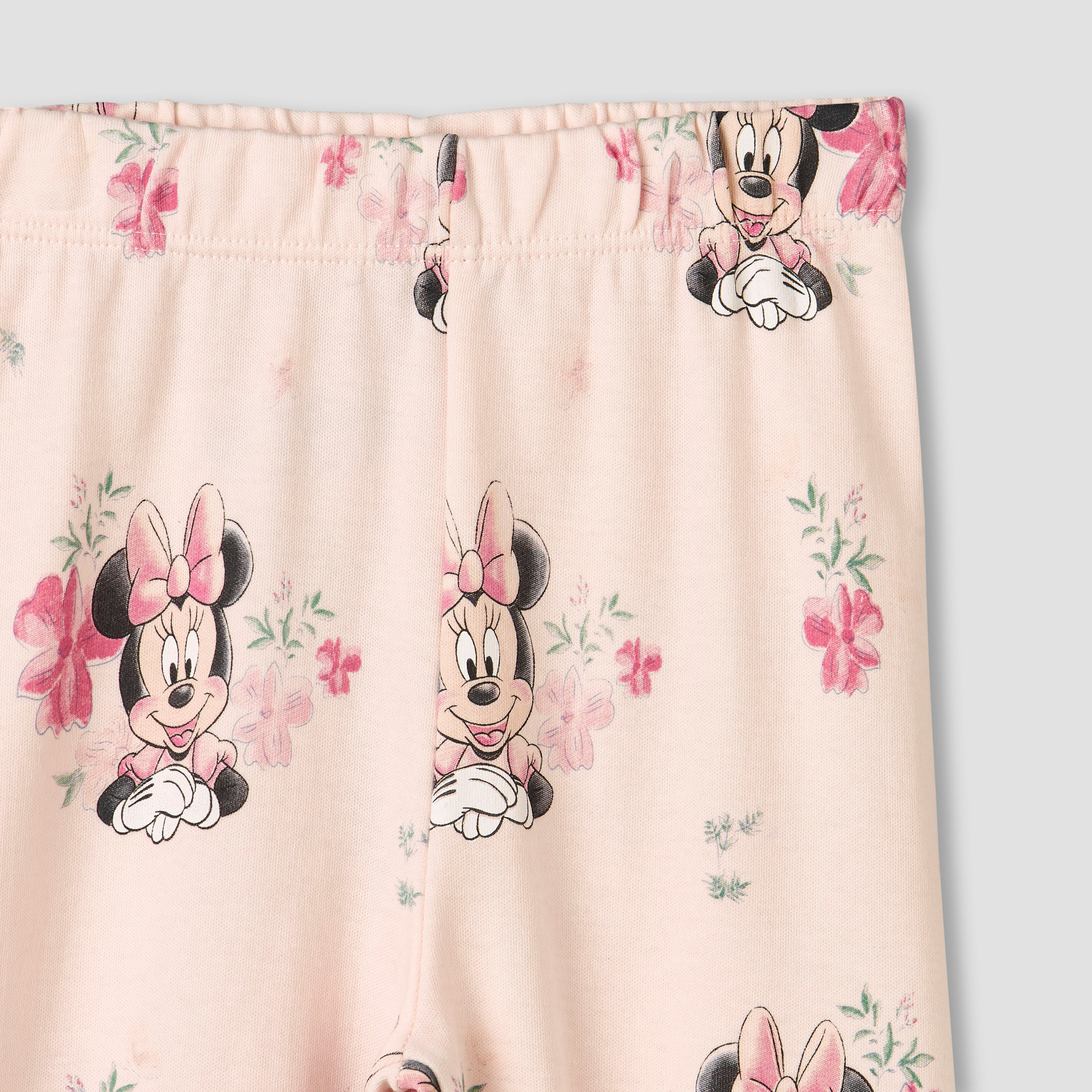 Disney Cotton Collared Long Sleeves Pyjama Set with Minnie Mouse Print-baby-girls-clothing-nightwear-pyjamasets-image-6